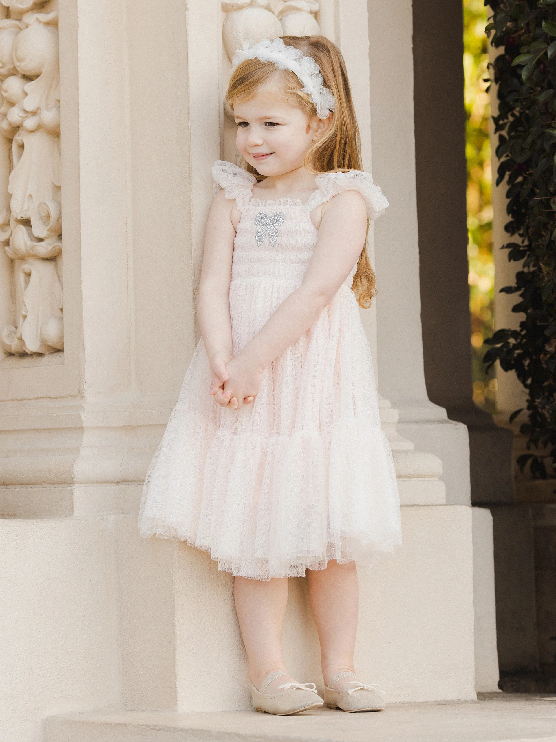 Clara Dress, Blush - Image 3