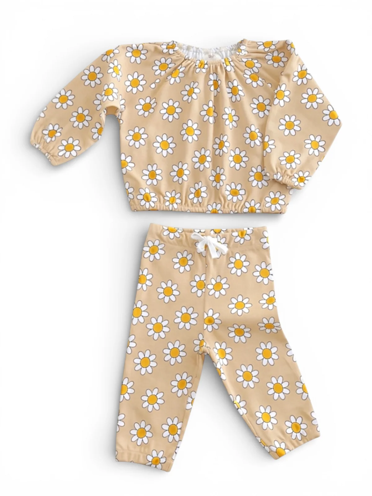 Daisy Pop Biscotti / Organic Mode Top + Pant Set - Image 2