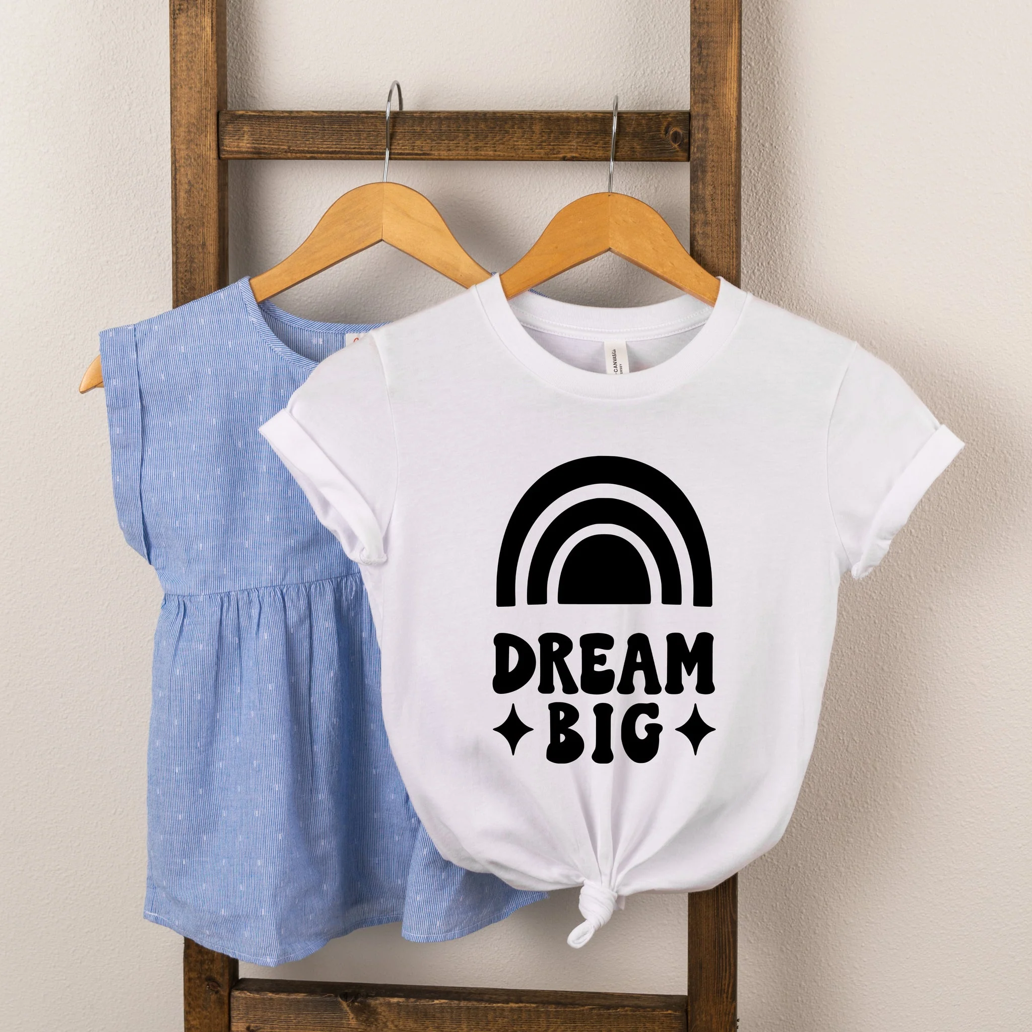 Dream Big Rainbow Short Sleeve Tee, White