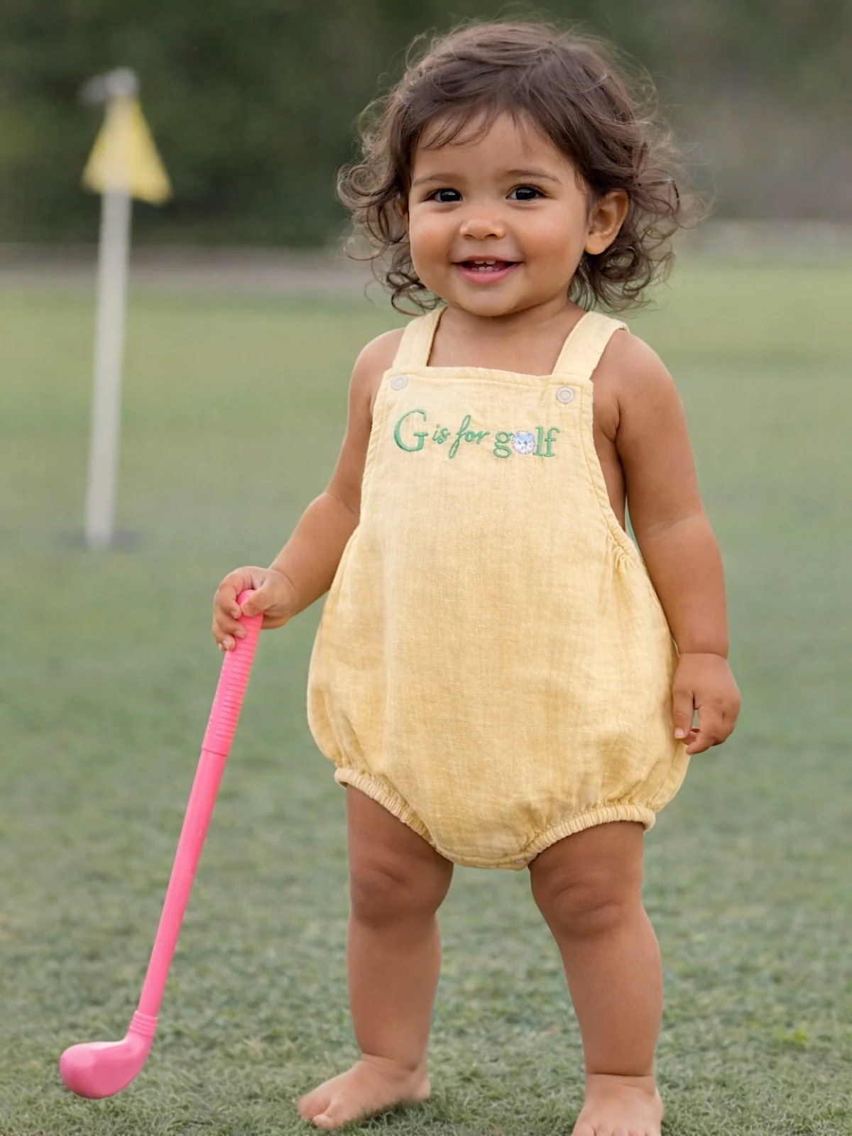 Embroidered Sunsuit, G is for Golf