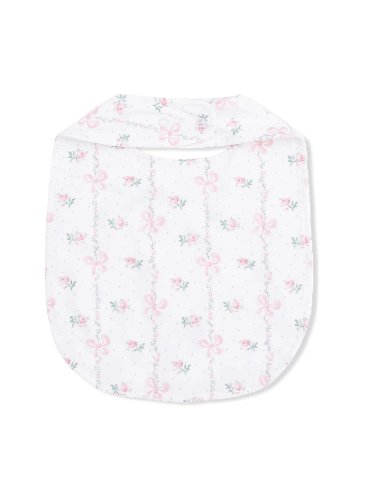 Feeding Bib, Dainty Buds and Bows - Image 2