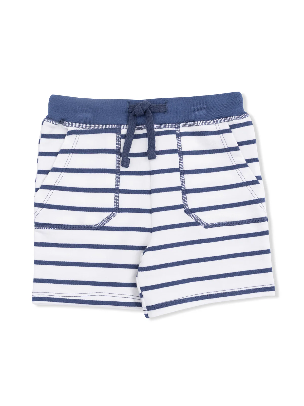 French Terry Everyday Short, Oceana Stripe