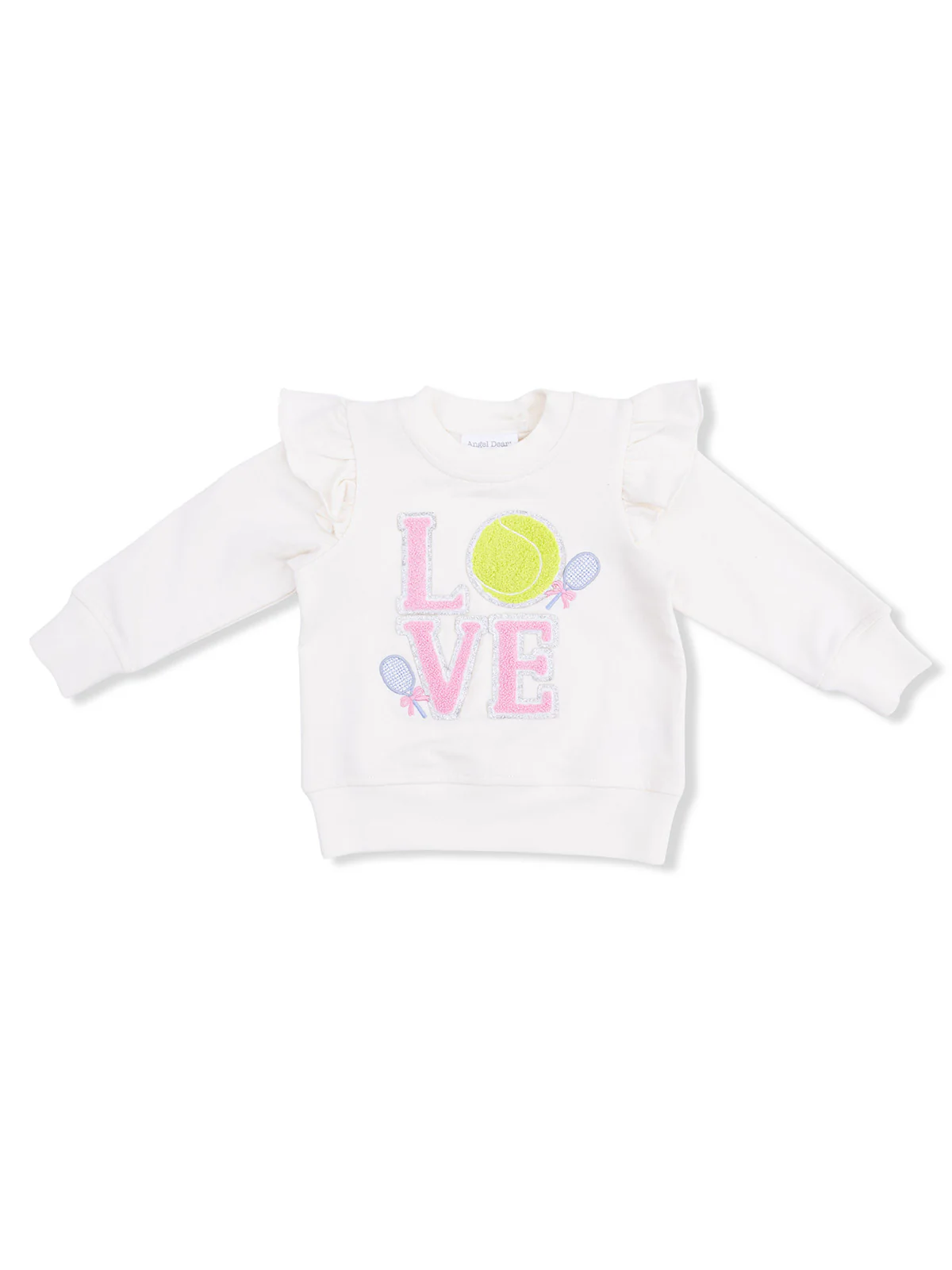 French Terry Ruffle Sweatshirt, Pretty Tennis