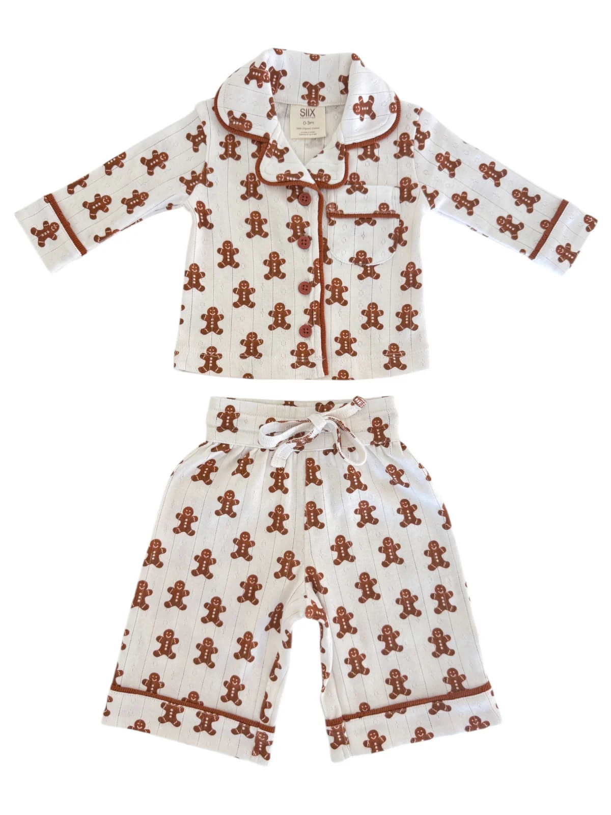 Gingerbread / Organic Pointelle Lounge Set - Image 2