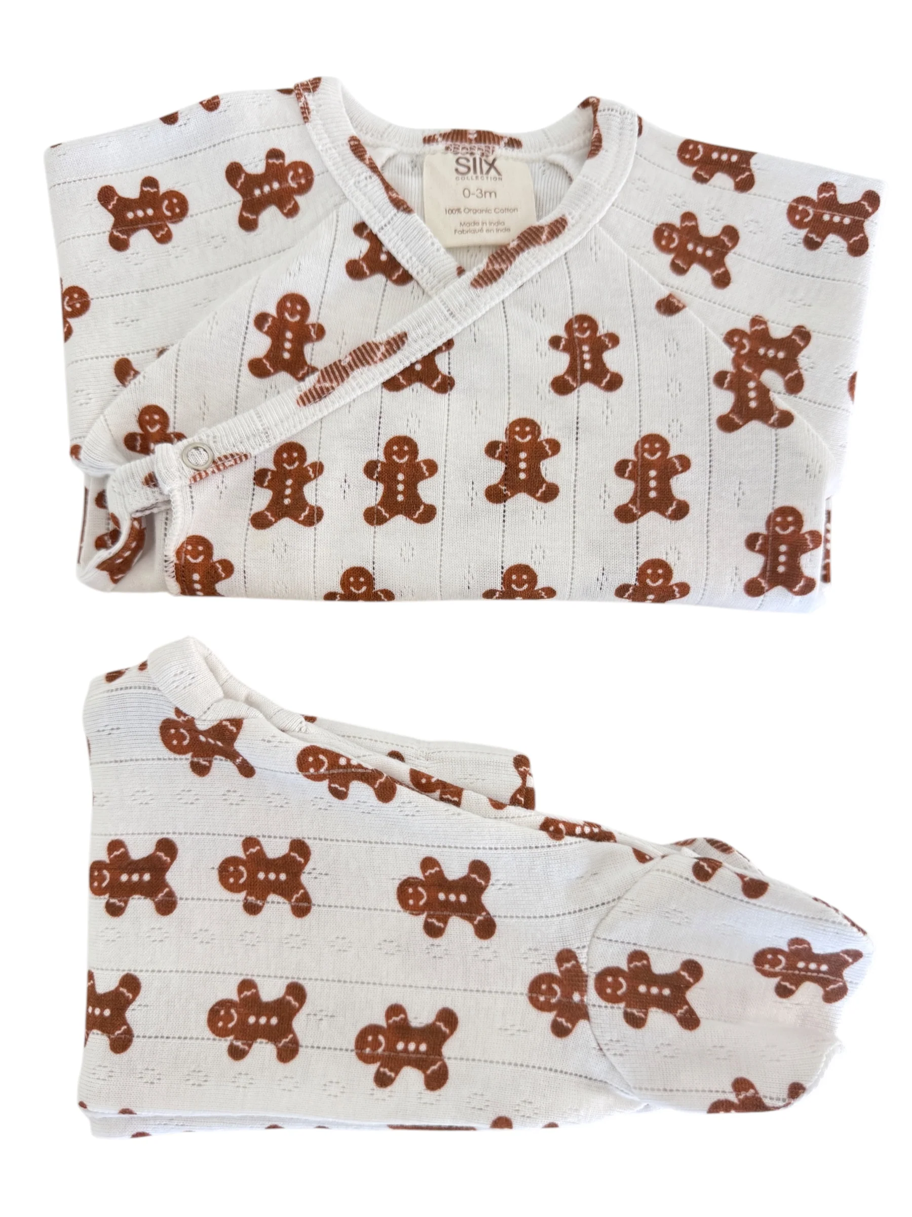 Gingerbread / Organic Pointelle Newborn Set - Image 2