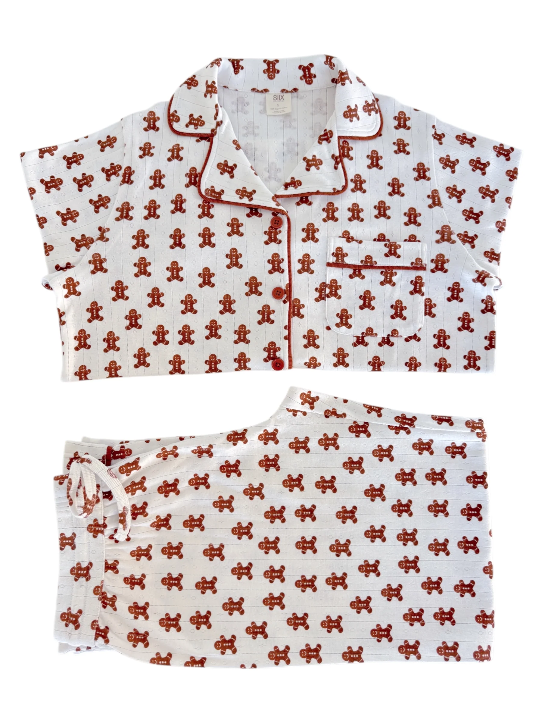 Gingerbread / Organic Pointelle Women's Lounge Set