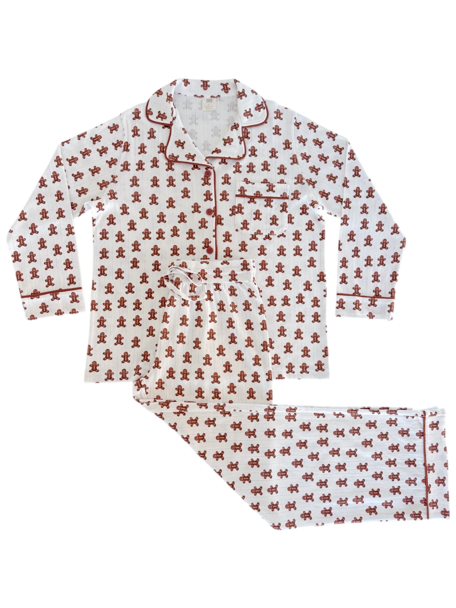 Gingerbread / Organic Pointelle Women's Lounge Set - Image 2