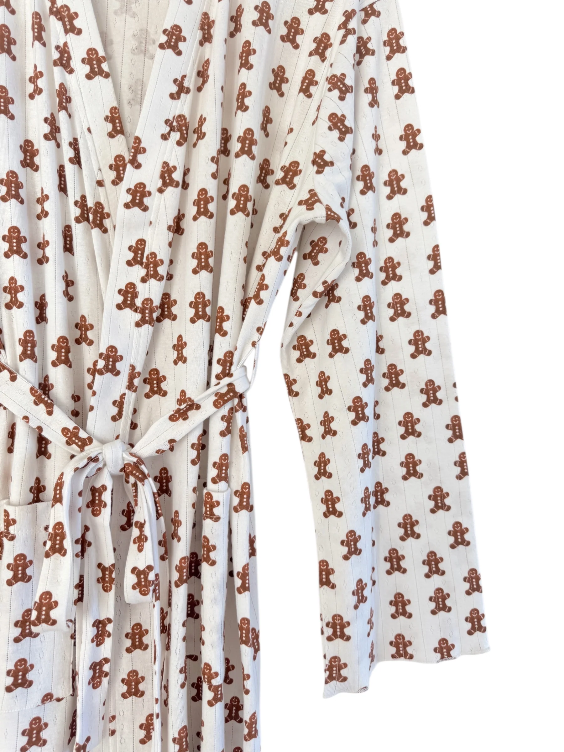 Gingerbread / Organic Pointelle Women's Robe - Image 2