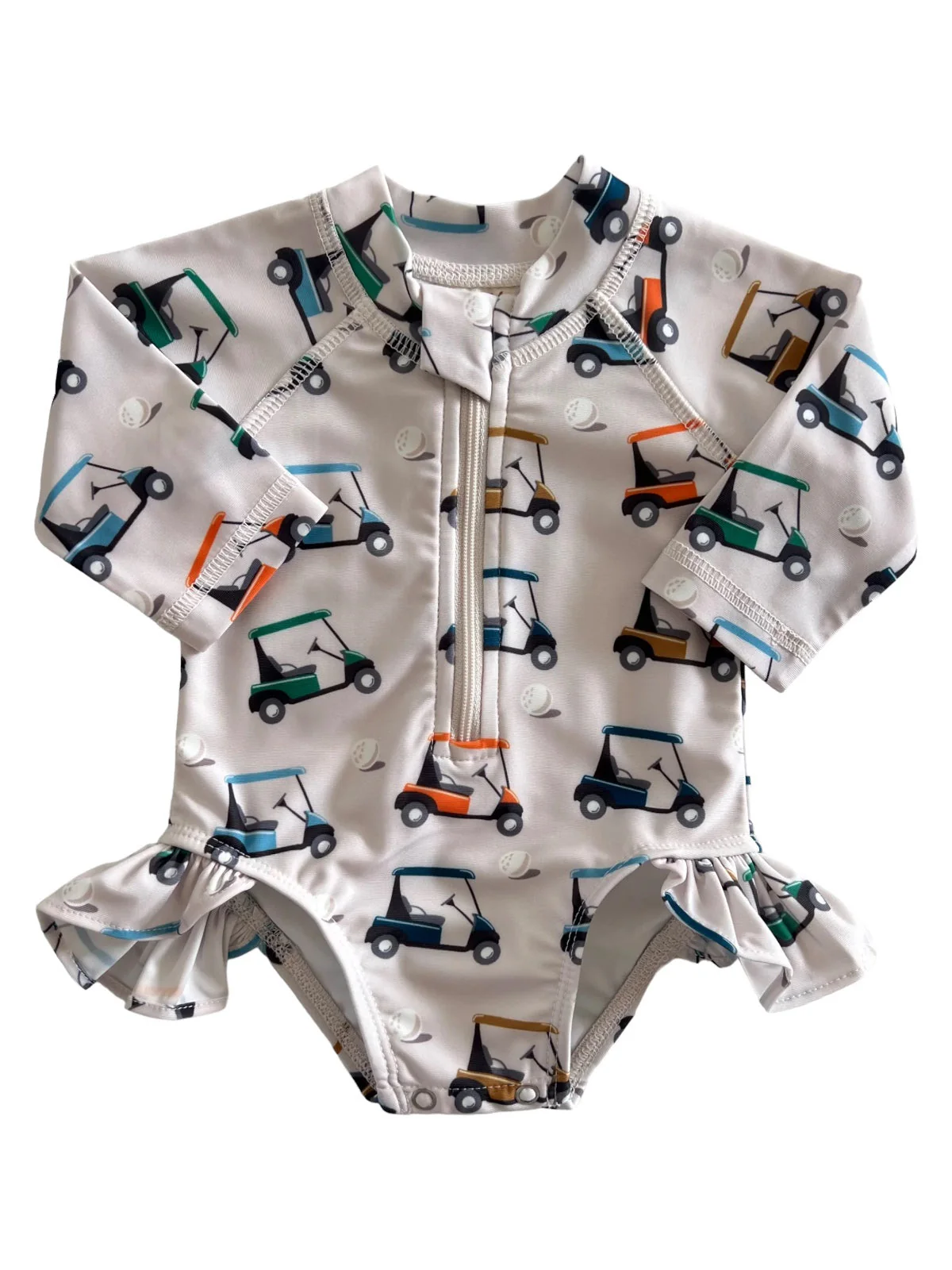 Golf Cart / Skipper Rashguard Swimsuit / UPF 50+ - Image 5