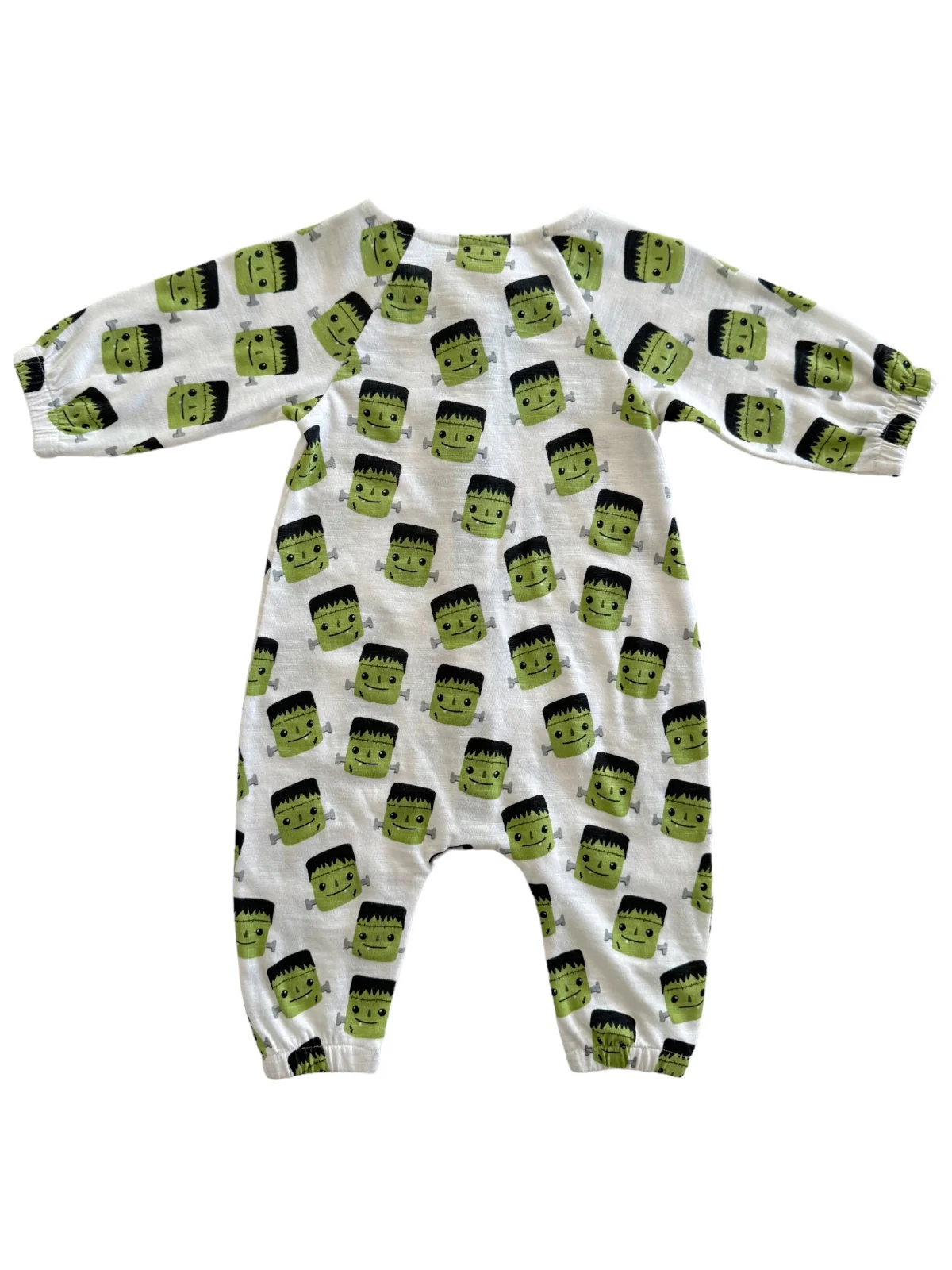 Halloween Monster / Organic Long Sleeve Bay Jumpsuit - Image 3