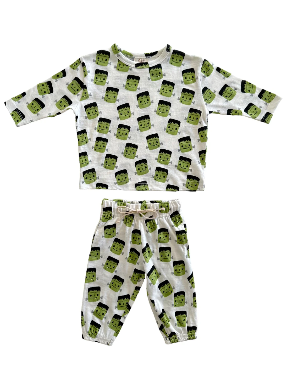 Halloween Monster / Organic Long Sleeve Tee & Pant Set - Image 2