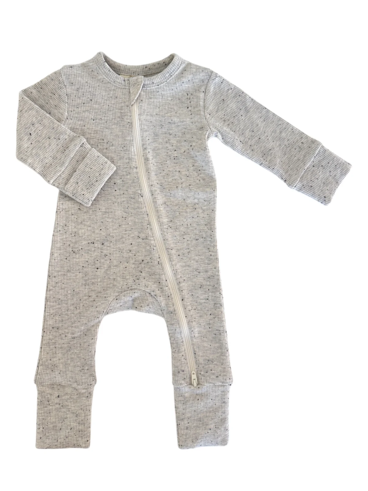 Heather Speckle / 2-Way Zip Romper - Image 3