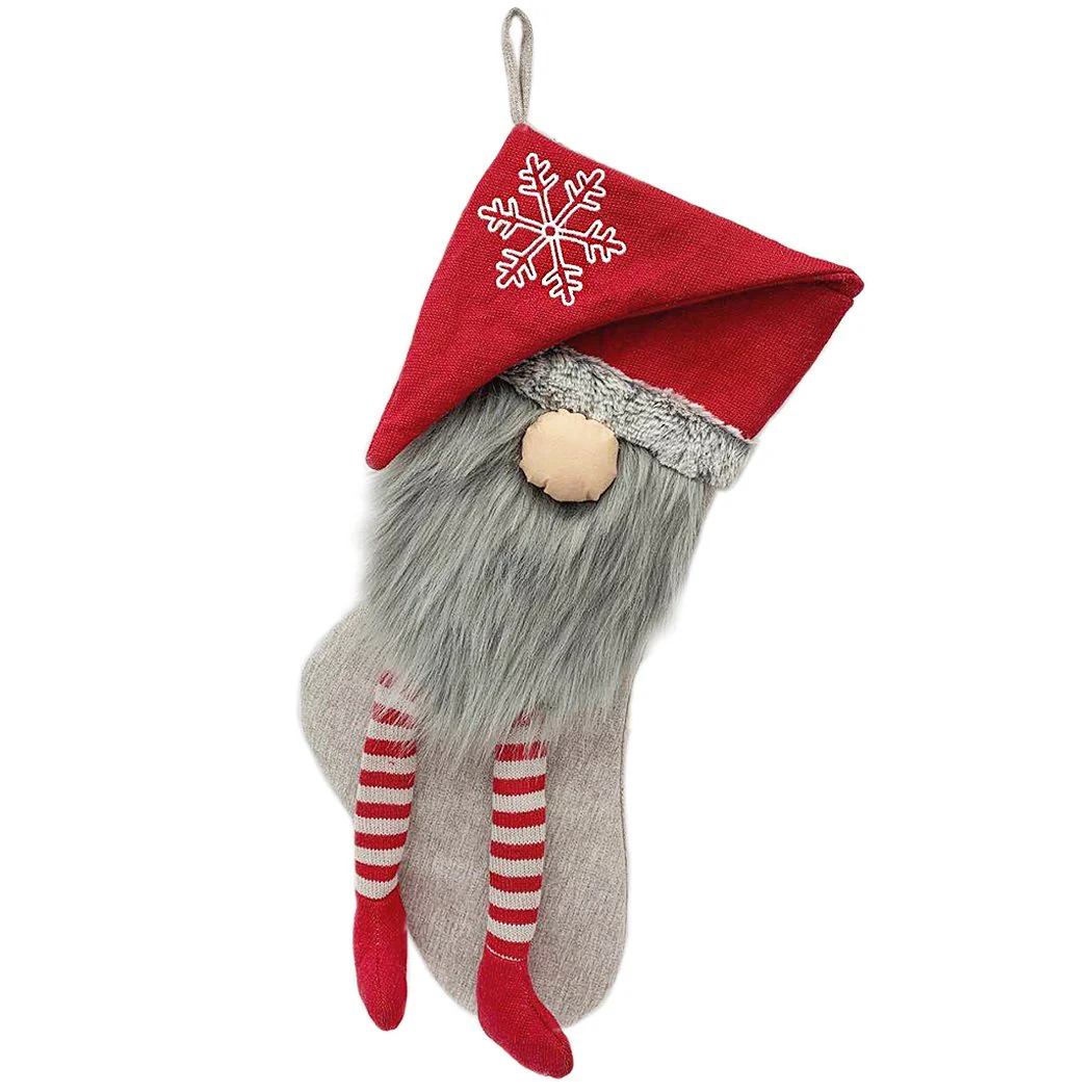 Holiday Stocking, Red Gnome