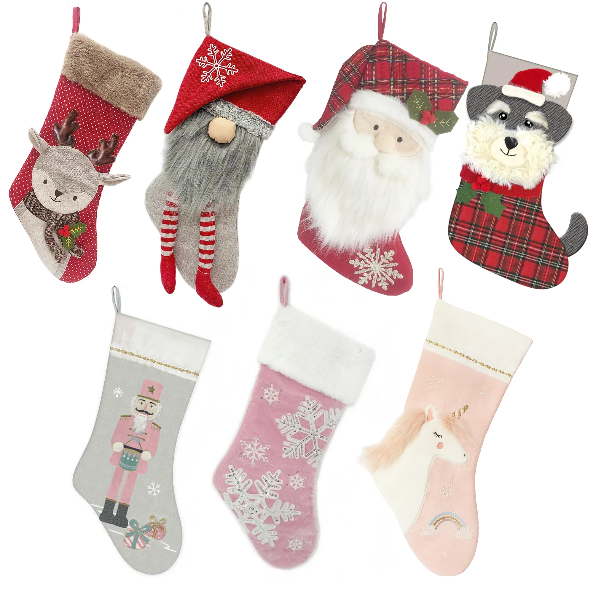 Holiday Stocking, Santa Shnauzer - Image 2
