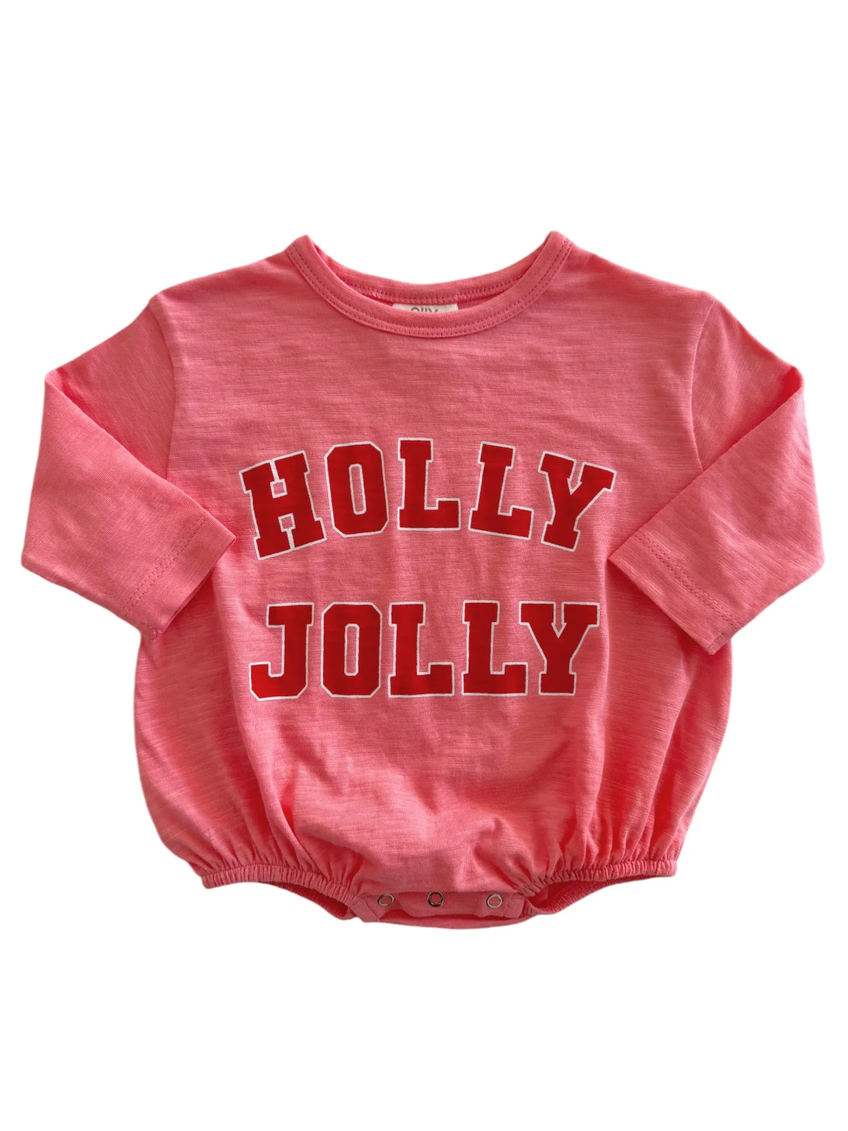 Holly Jolly / Organic Long Sleeve T-Shirt Bubble - Image 2
