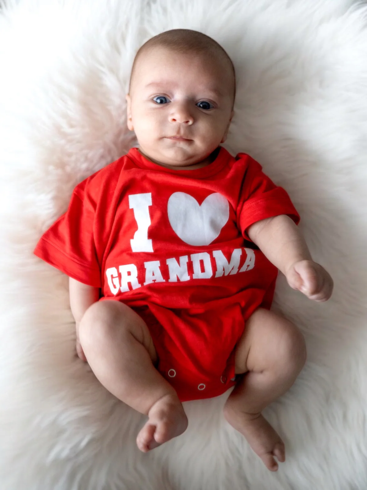 I Love Grandma / Organic Graphic T-Shirt Bubble - Image 3