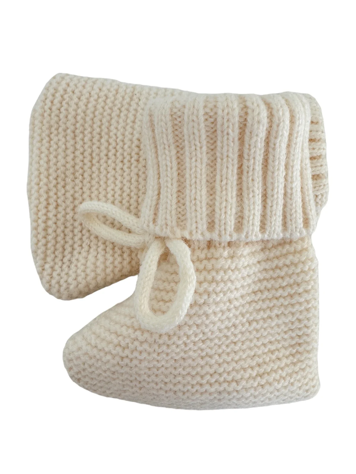 Knit Booties, Ivory - Image 2
