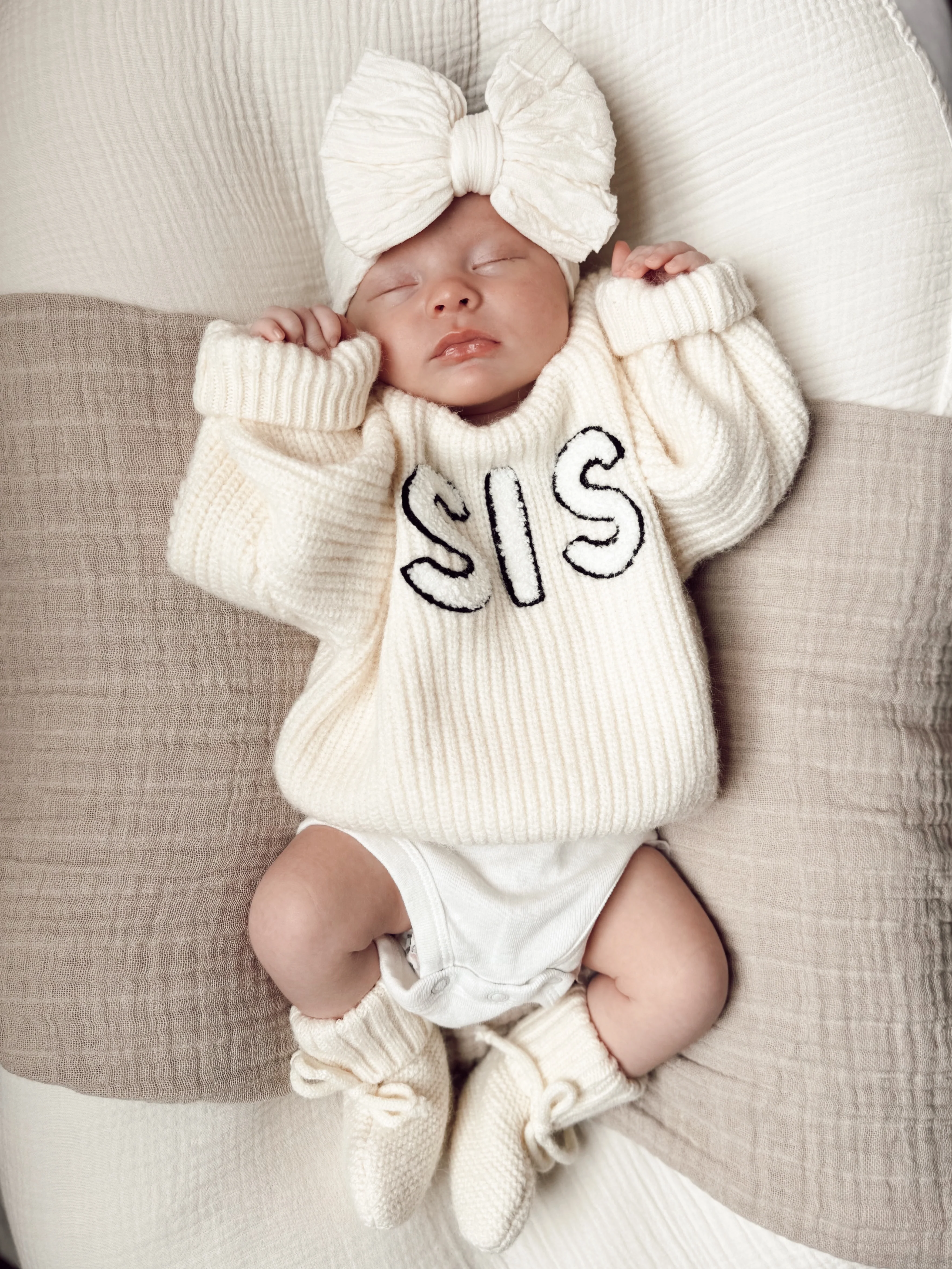 Knit Booties, Ivory - Image 3