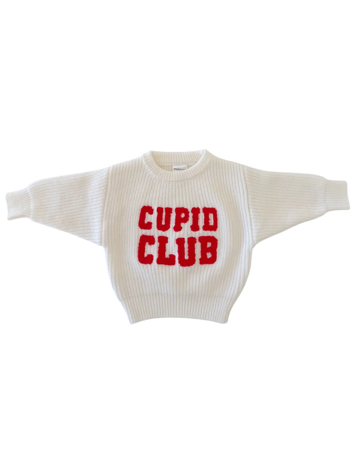 Knit Sweater, Cupid Club White - Image 3