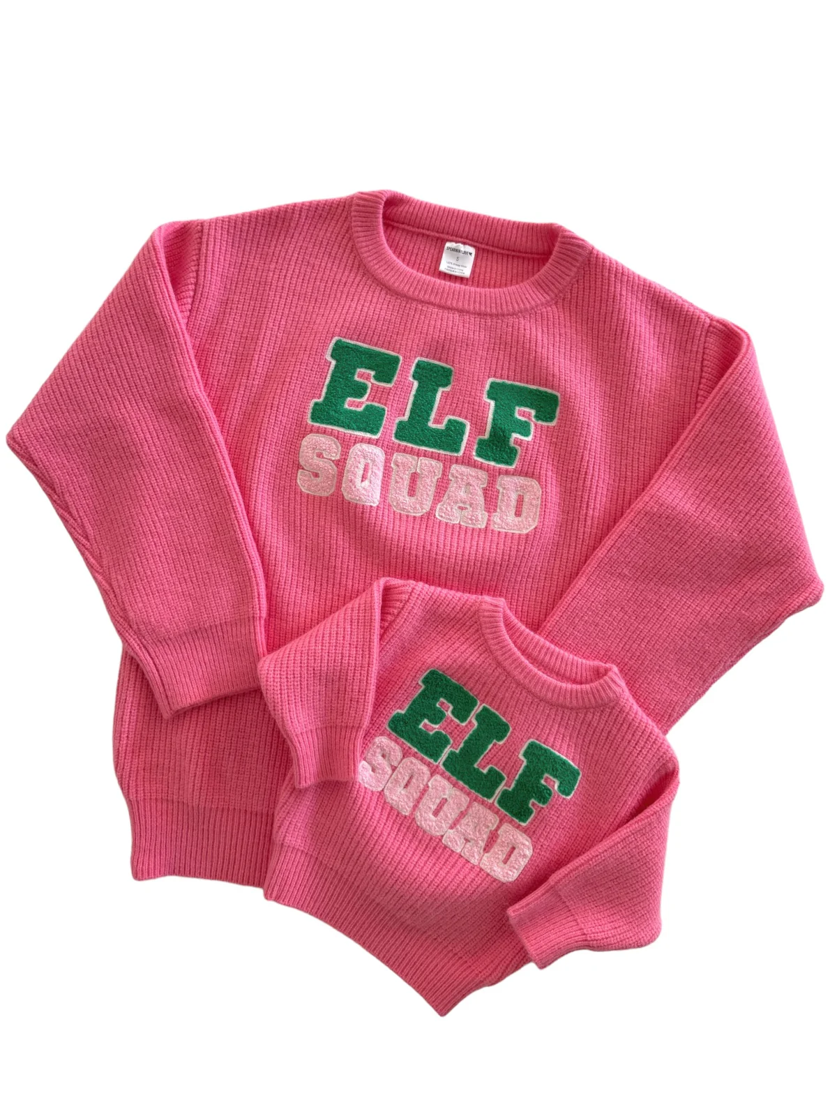 Knit Sweater, Elf Squad Bubblegum - Image 3