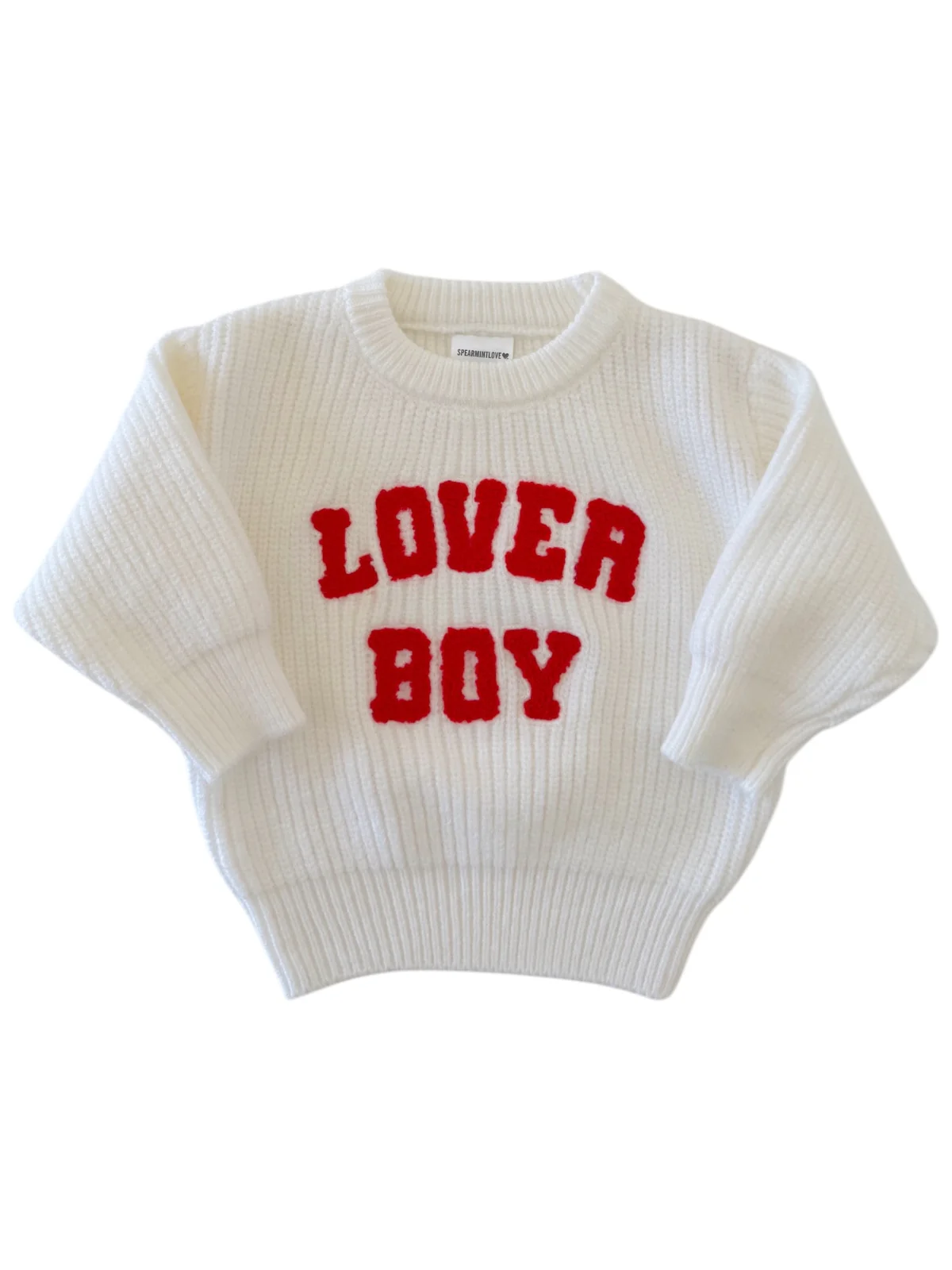 Knit Sweater, Lover Boy White - Image 2
