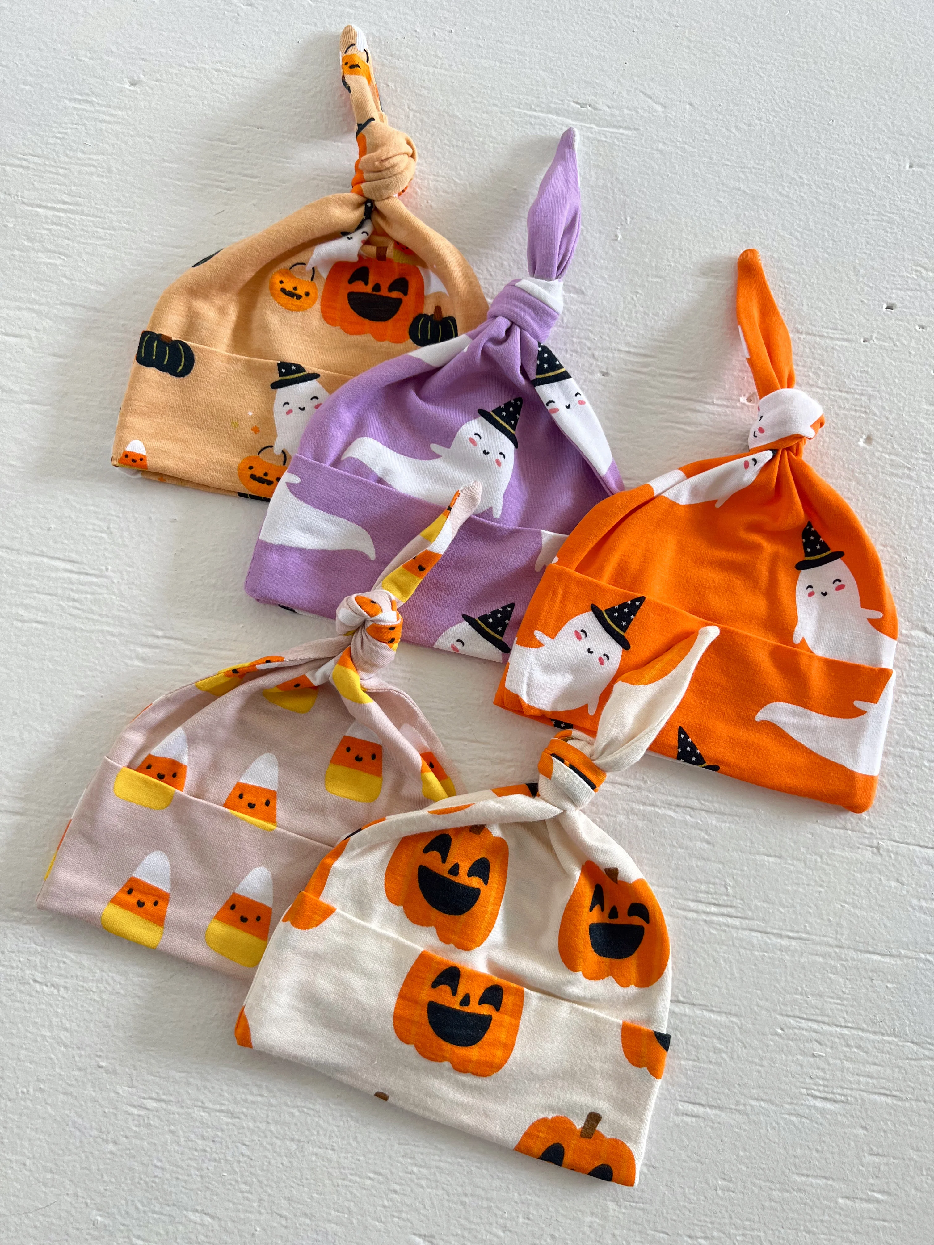 Knot Beanie, Candy Corn - Image 3