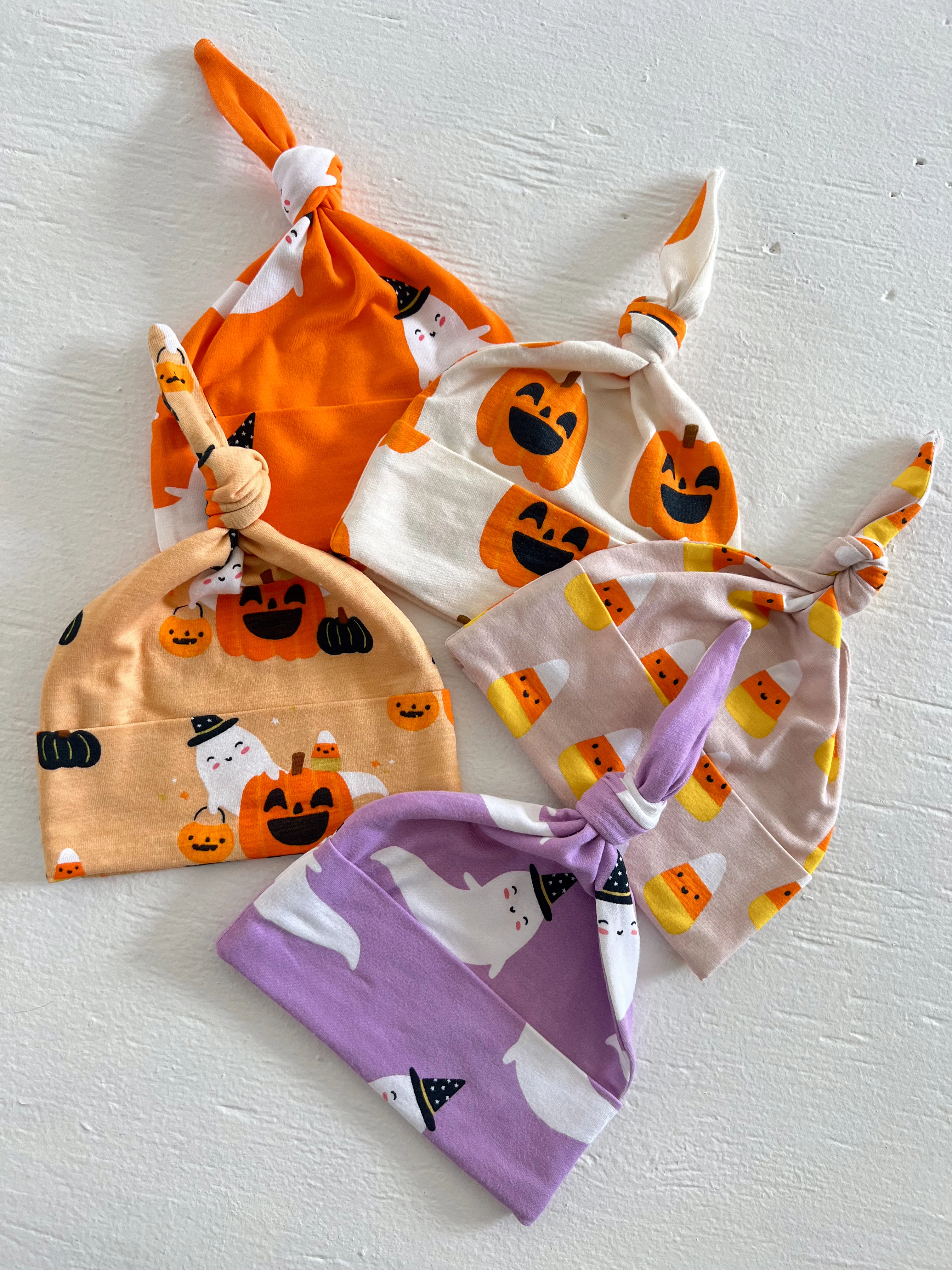 Knot Beanie, Orange Ghost - Image 3
