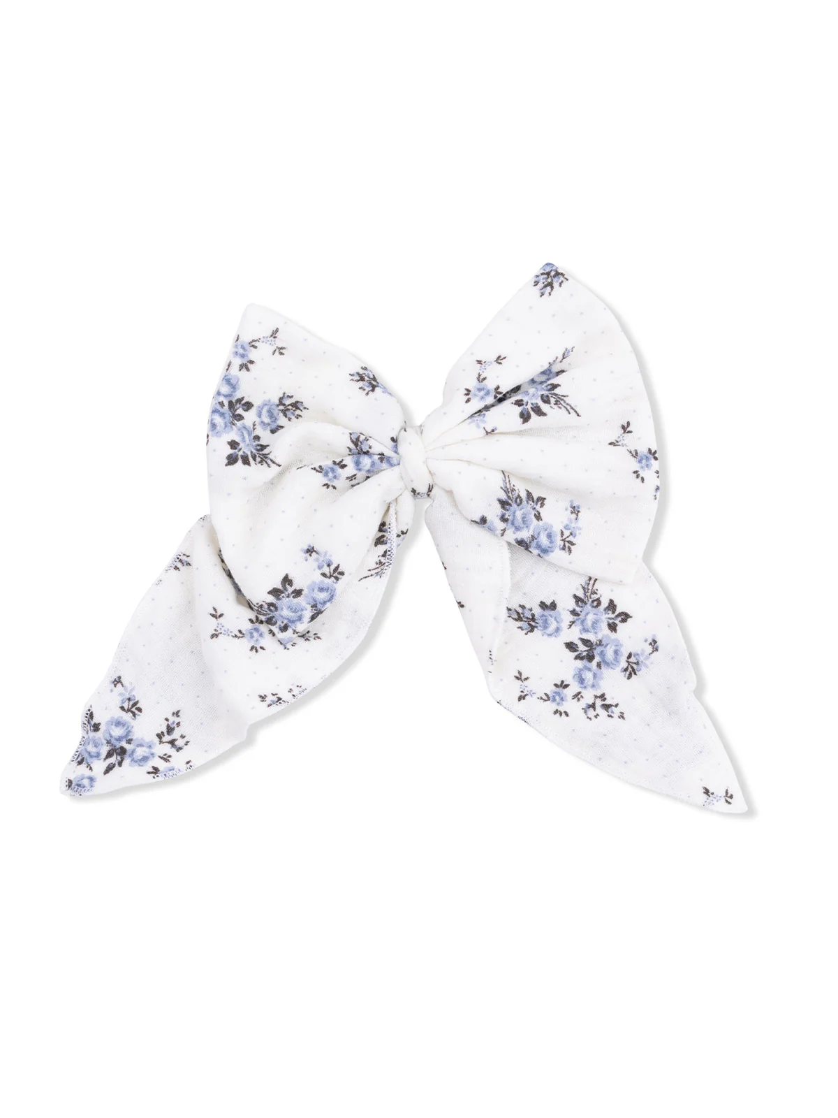Large Bow Hair Clip, Belle Rosette Dot