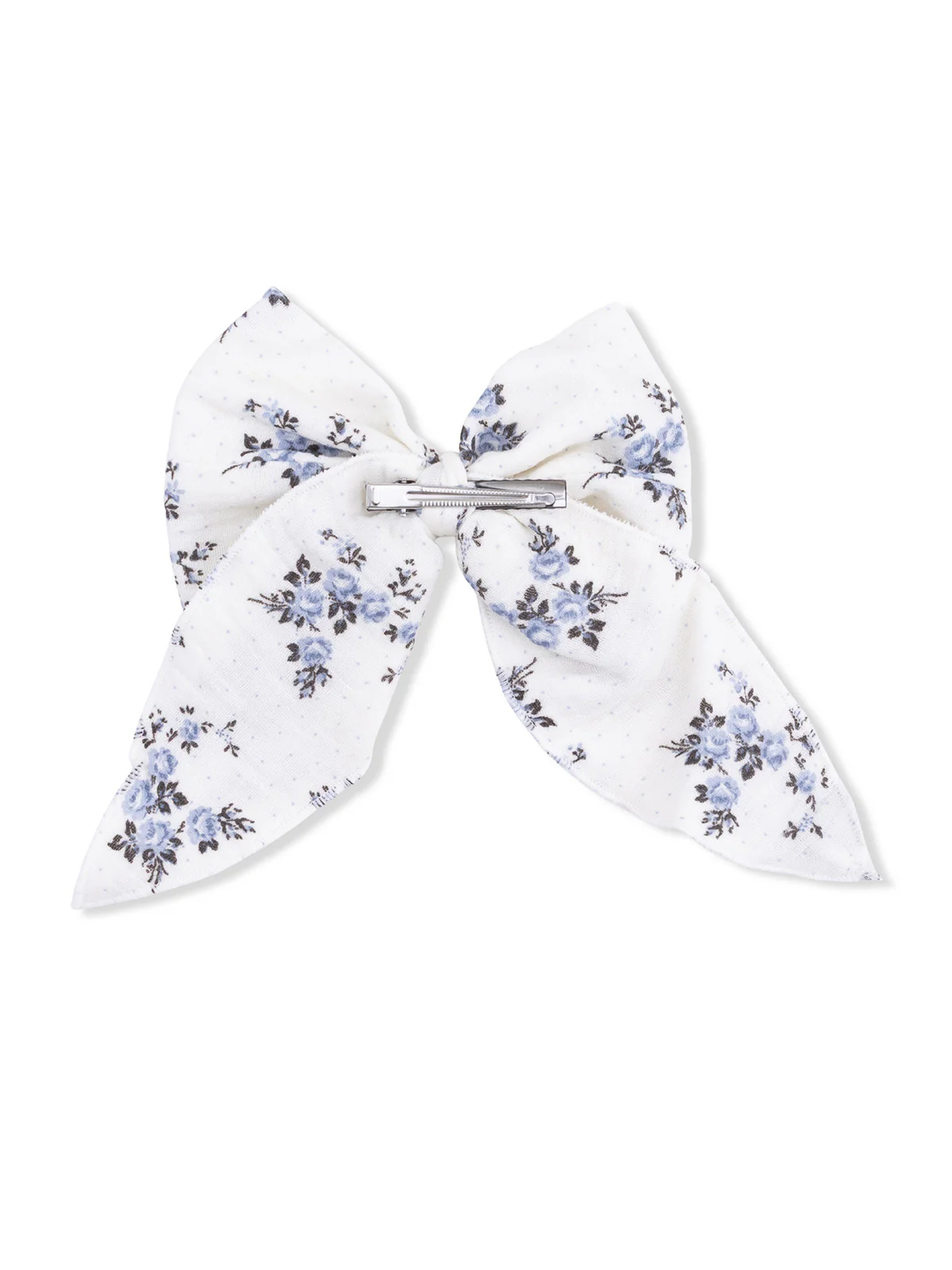 Large Bow Hair Clip, Belle Rosette Dot - Image 2