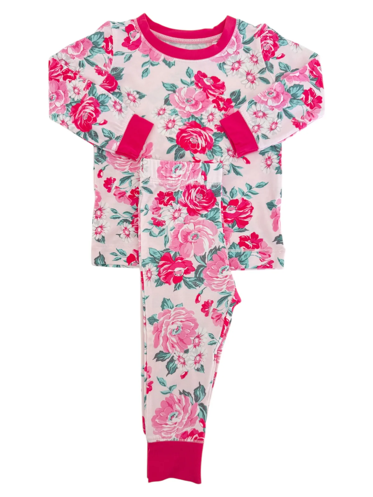 Long Sleeve 2-Piece Lounge Set, Pink Splendor - Image 3