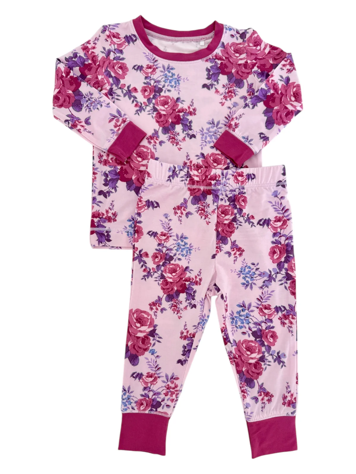 Long Sleeve 2-Piece Lounge Set, Violet Rose