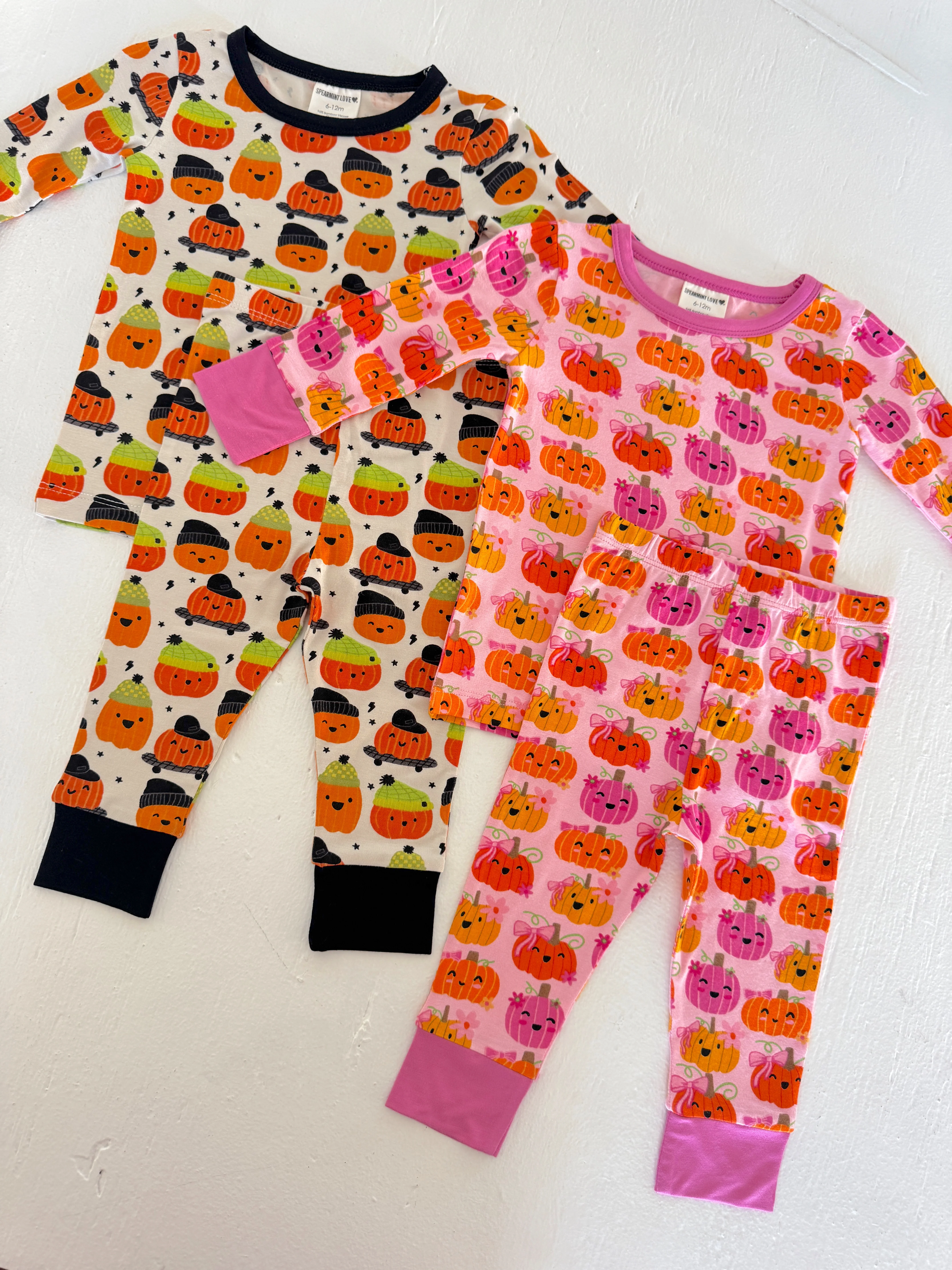 Long Sleeve 2-Piece Set, Pumpkin Buds - Image 2