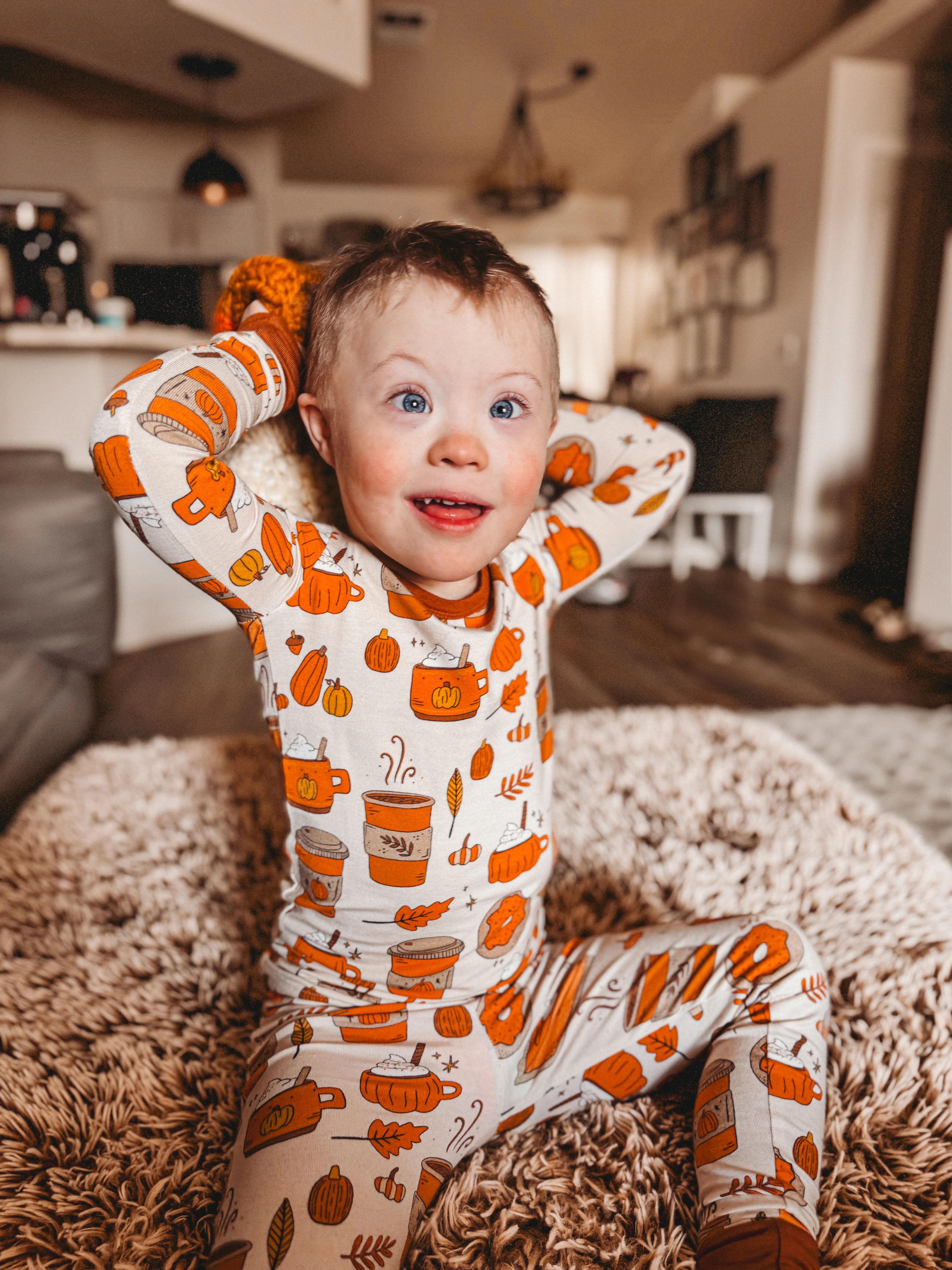 Long Sleeve 2-Piece Set, Pumpkin Spice Latte - Image 5
