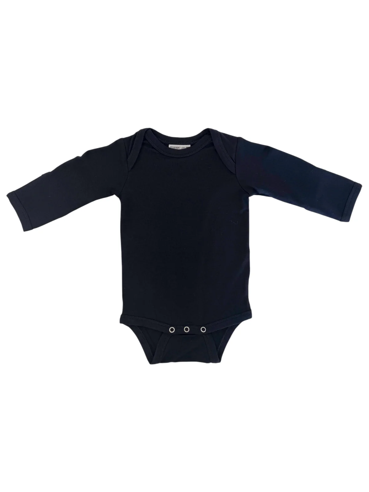 Long Sleeve Bodysuit, Black - Image 2
