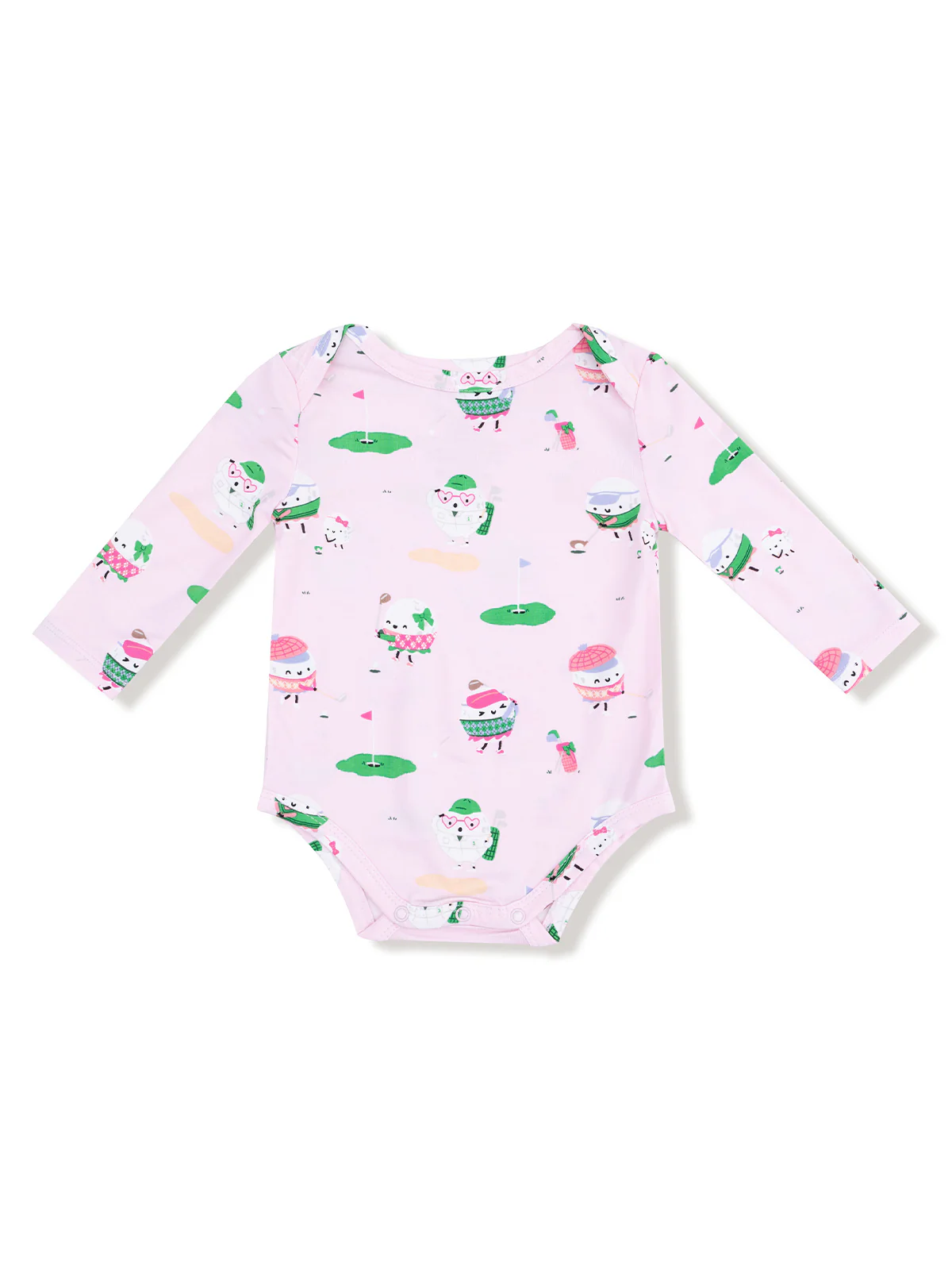 Long Sleeve Bodysuit, Golf Pros Pink