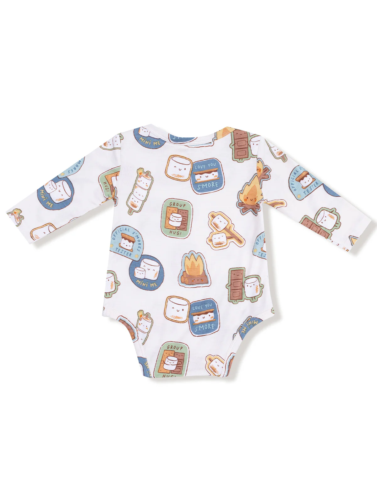 Long Sleeve Bodysuit, Smores - Image 2
