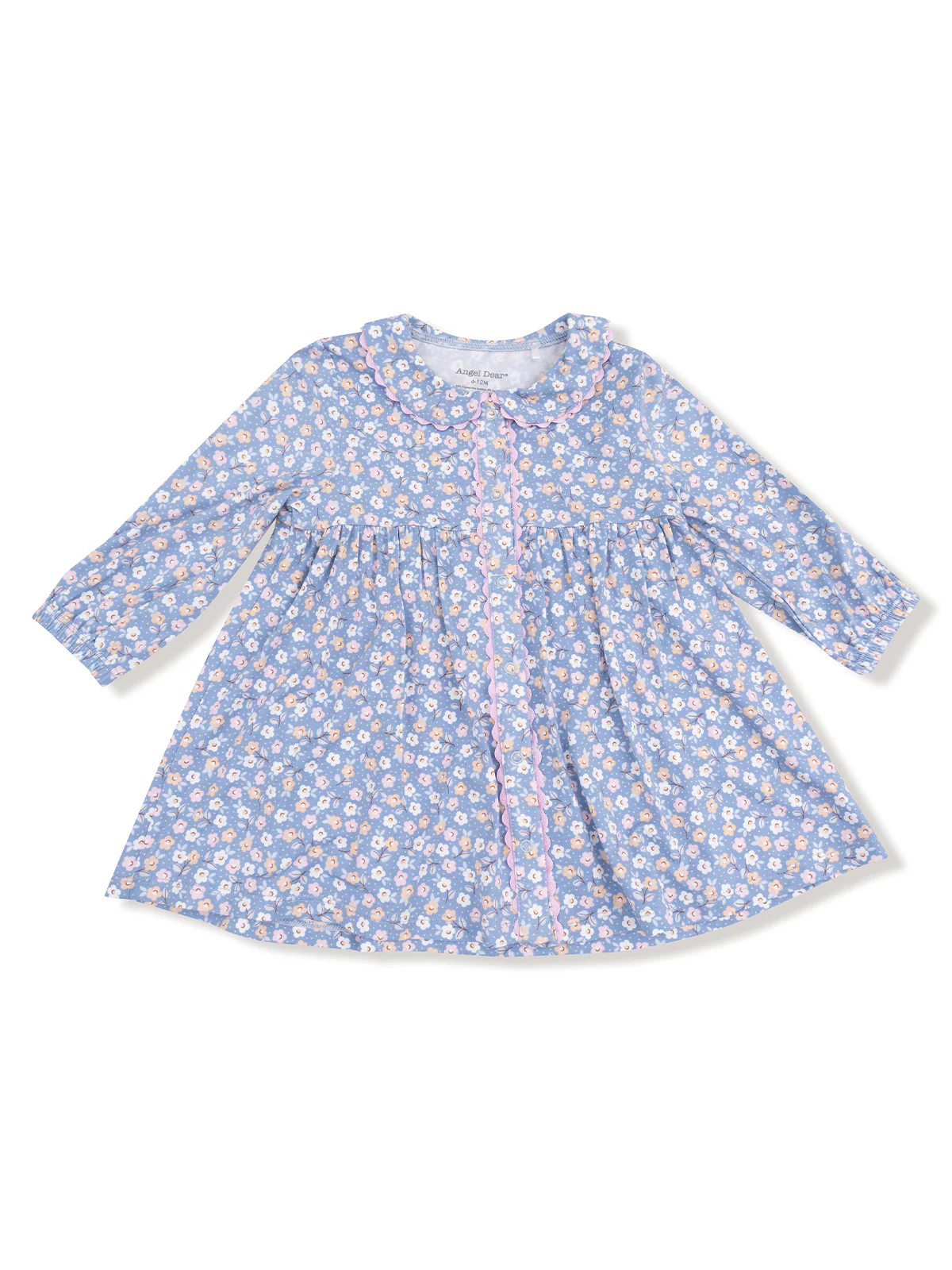 Long Sleeve Jill Ric Rac Dress, Country Calico