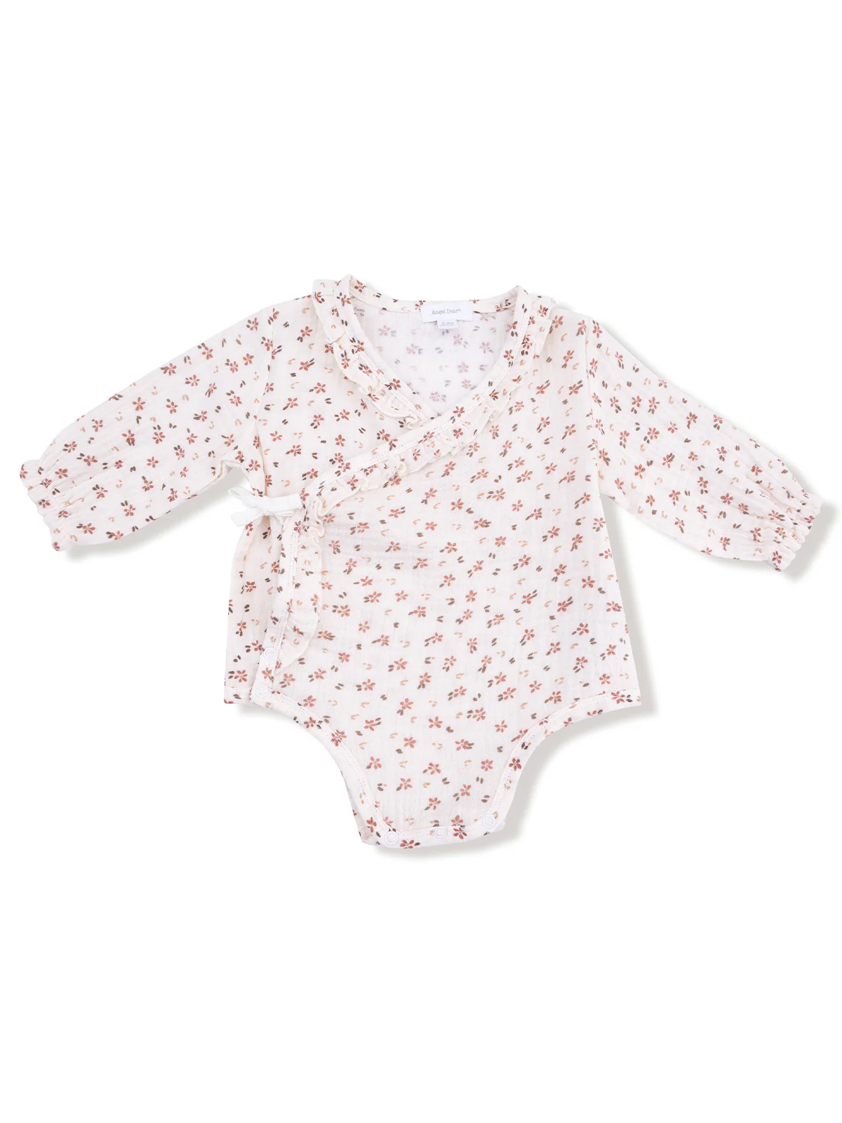 Long Sleeve Kimono Ruffle Bodysuit, Carrie Floral