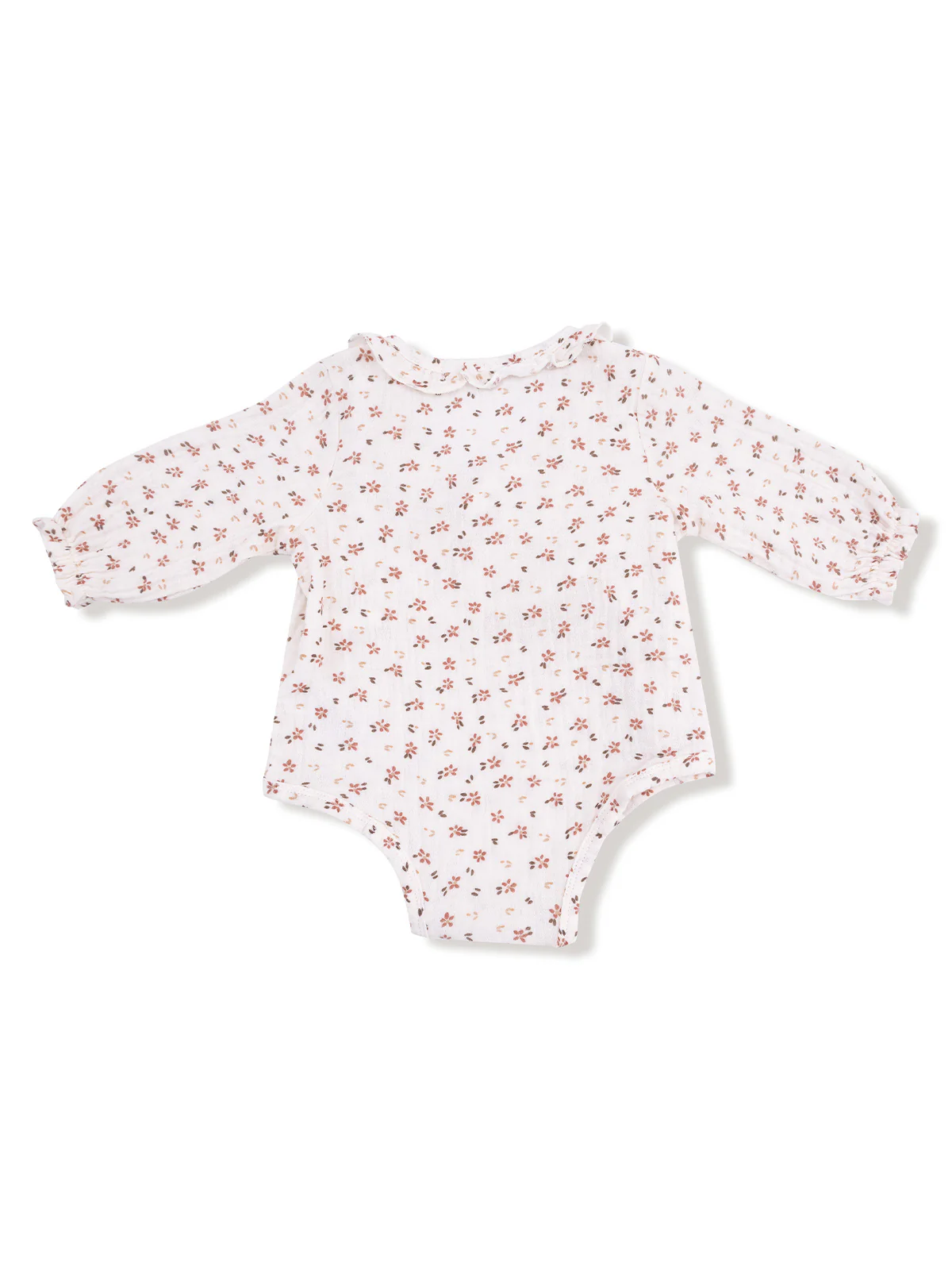 Long Sleeve Kimono Ruffle Bodysuit, Carrie Floral - Image 2