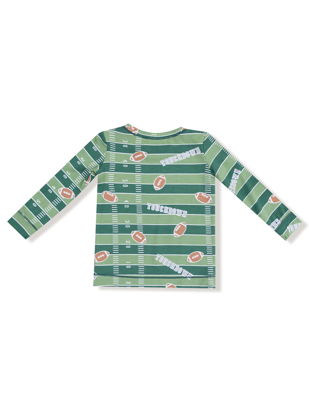 Long Sleeve Loungewear Set, Football Field Glow-in-the-Dark - Image 3
