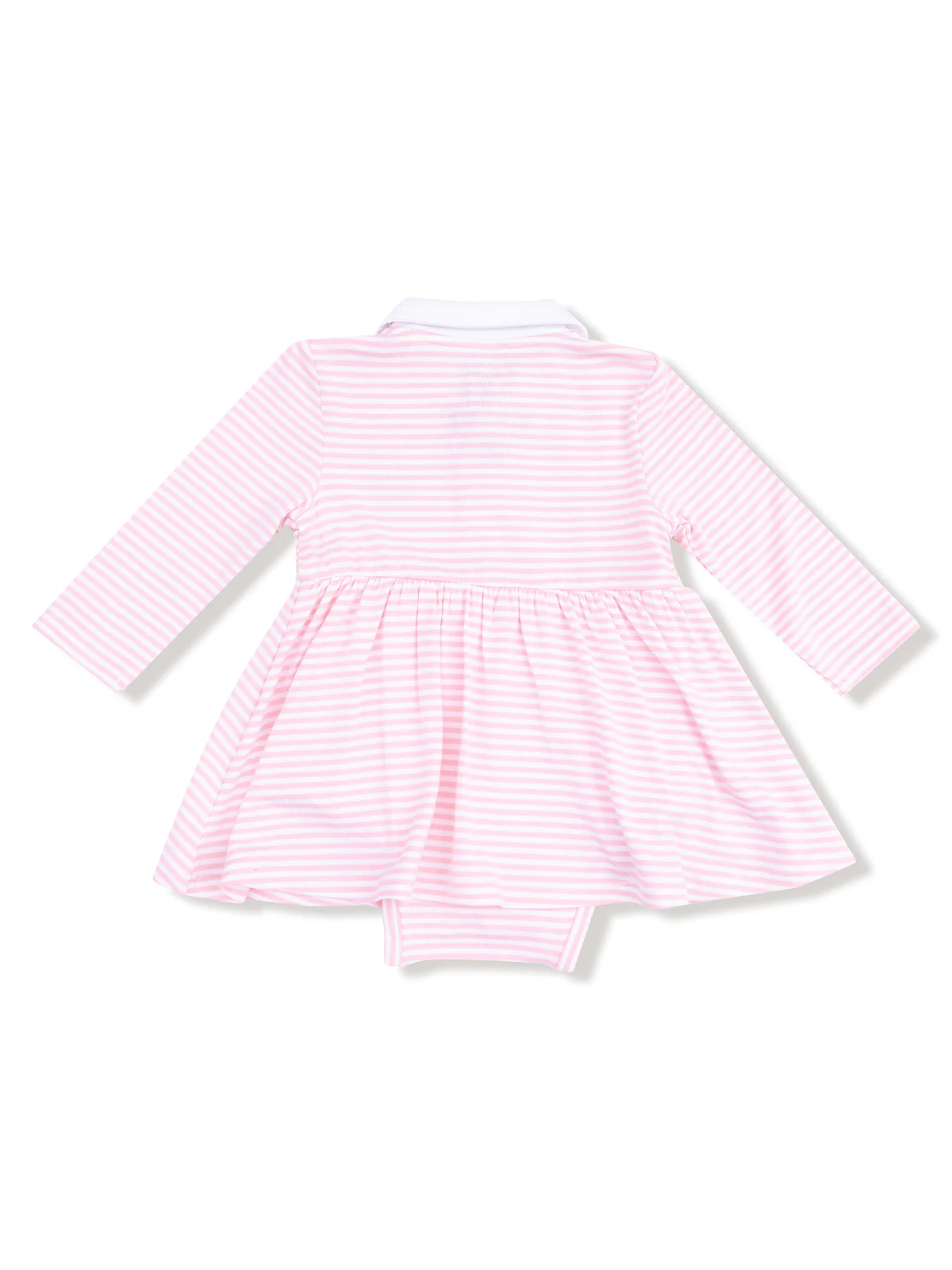 Long Sleeve Polo Bodysuit Dress, Golf Cart Stripe - Image 3