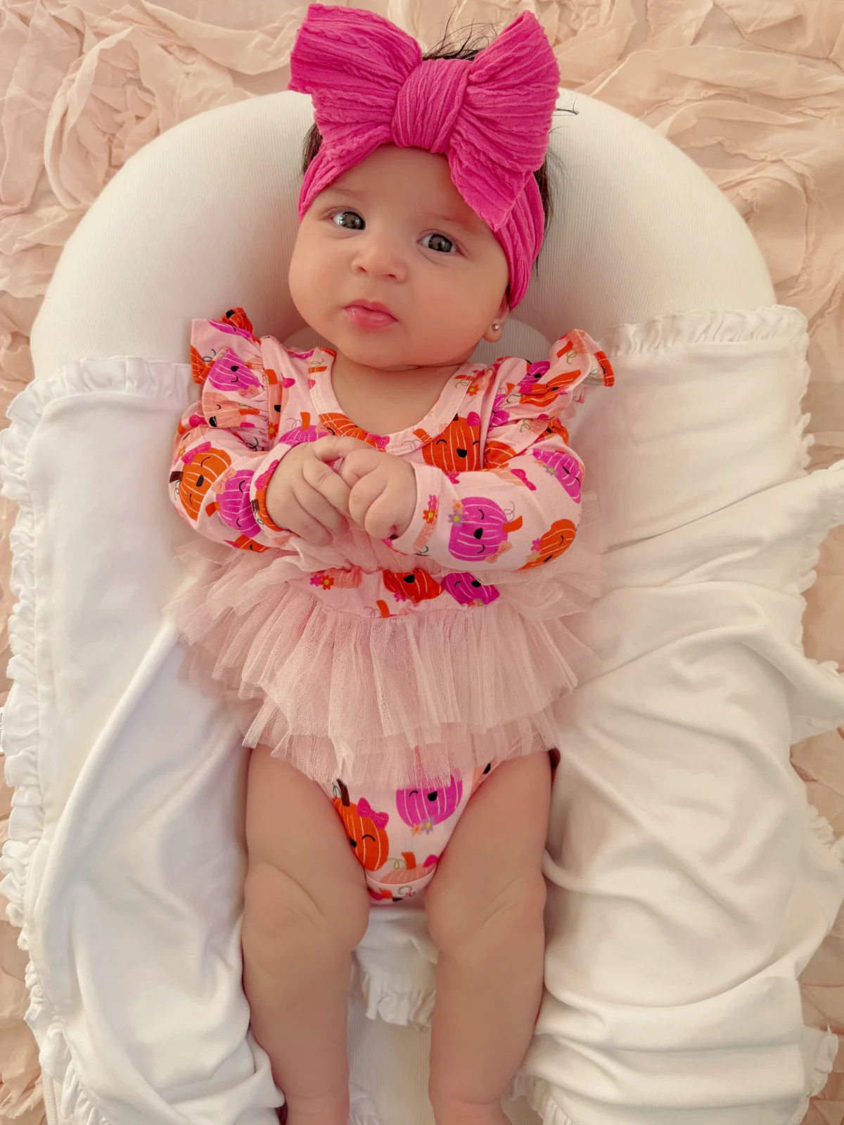 Long Sleeve Tutu Bodysuit, Miss Pumpkin