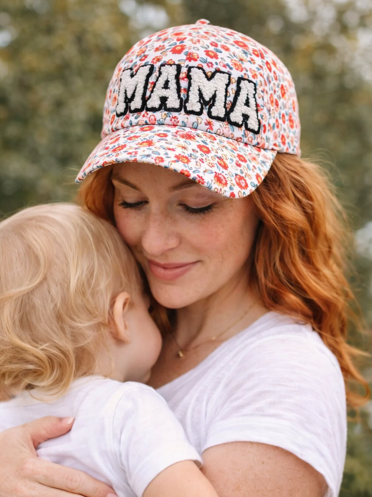 MAMA Adult Baseball Hat, Leonie Floral