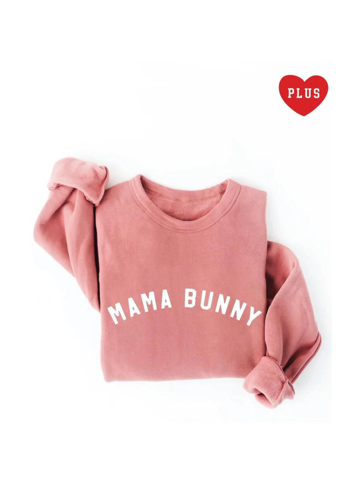 Mama Bunny Arch Women's Graphic Fleece Sweatshirt, Mauve - Image 2