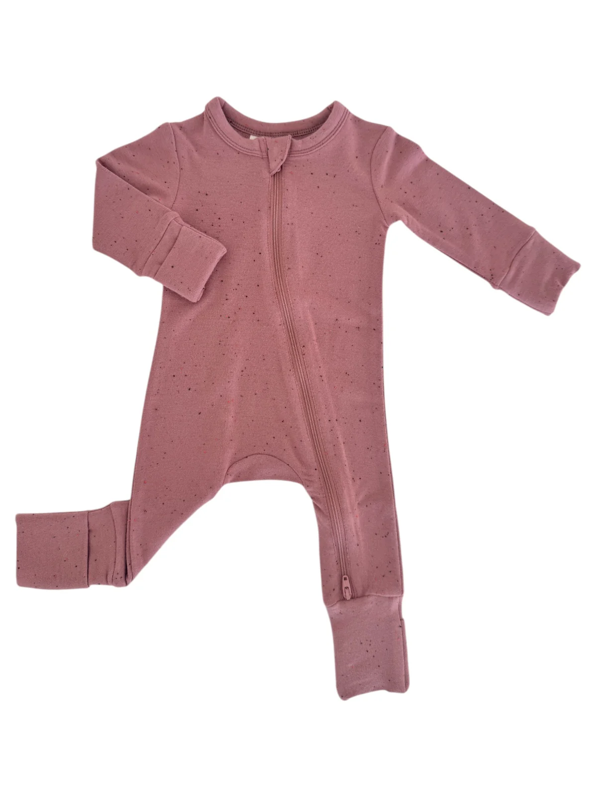 Mauve Speckle / 2-Way Zip Romper - Image 2