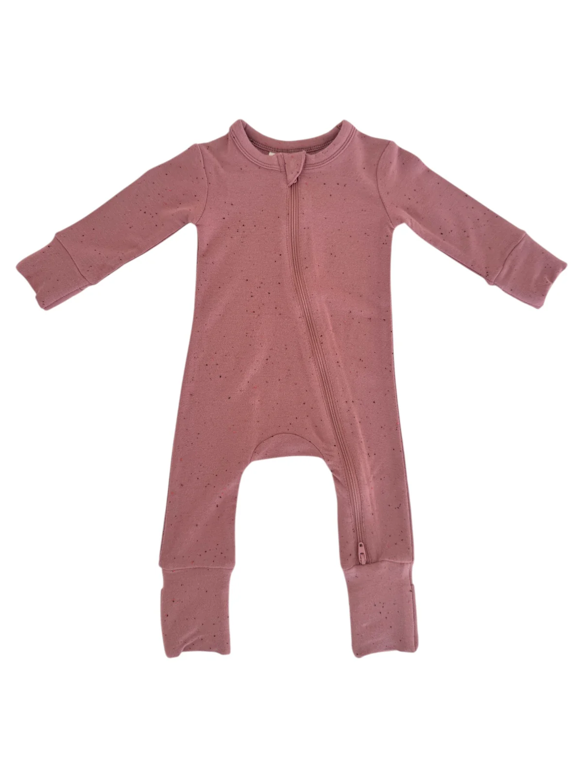 Mauve Speckle / 2-Way Zip Romper - Image 3