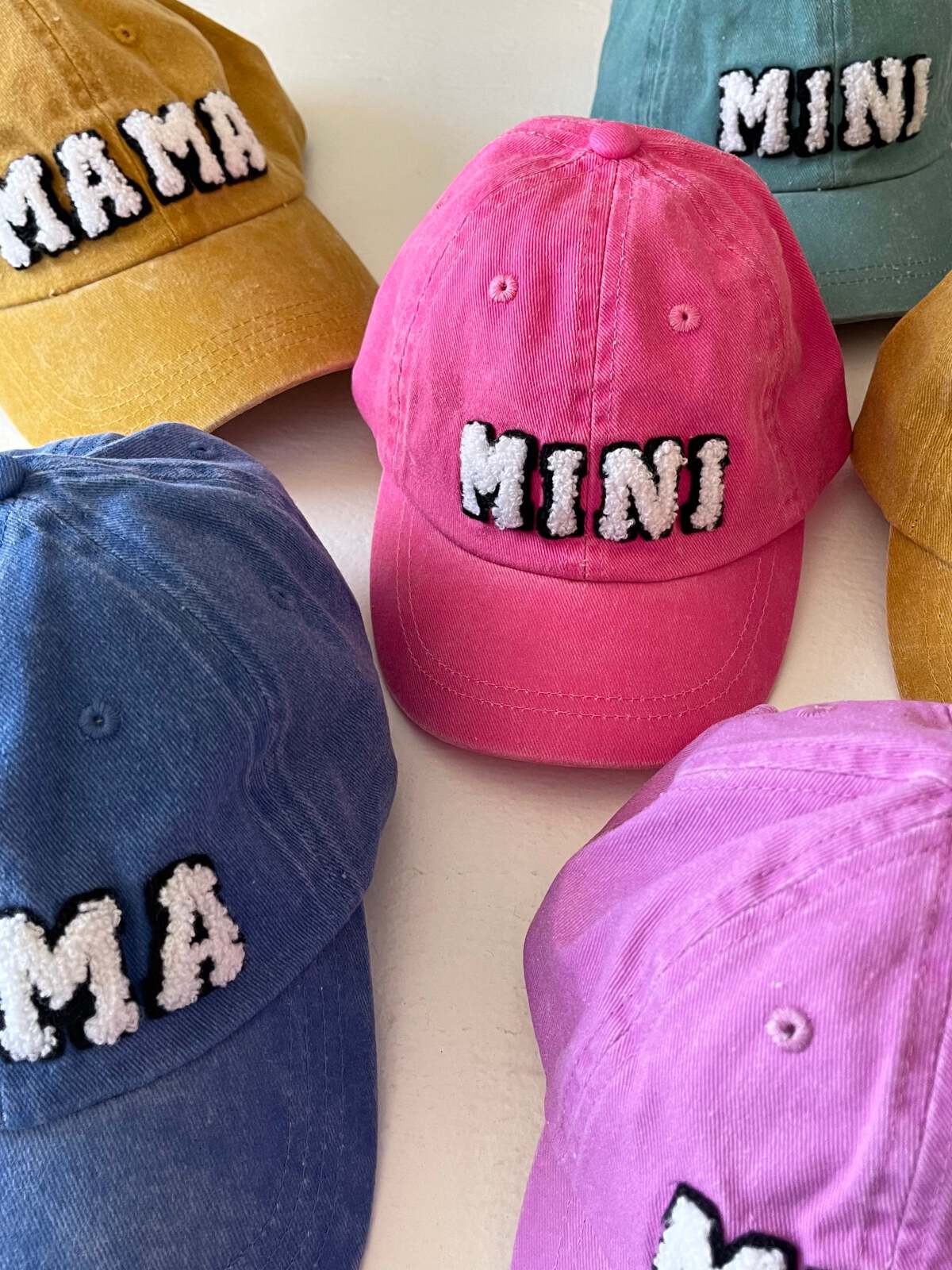 MINI Kids Baseball Hat, Vintage Wash Sunny - Image 2