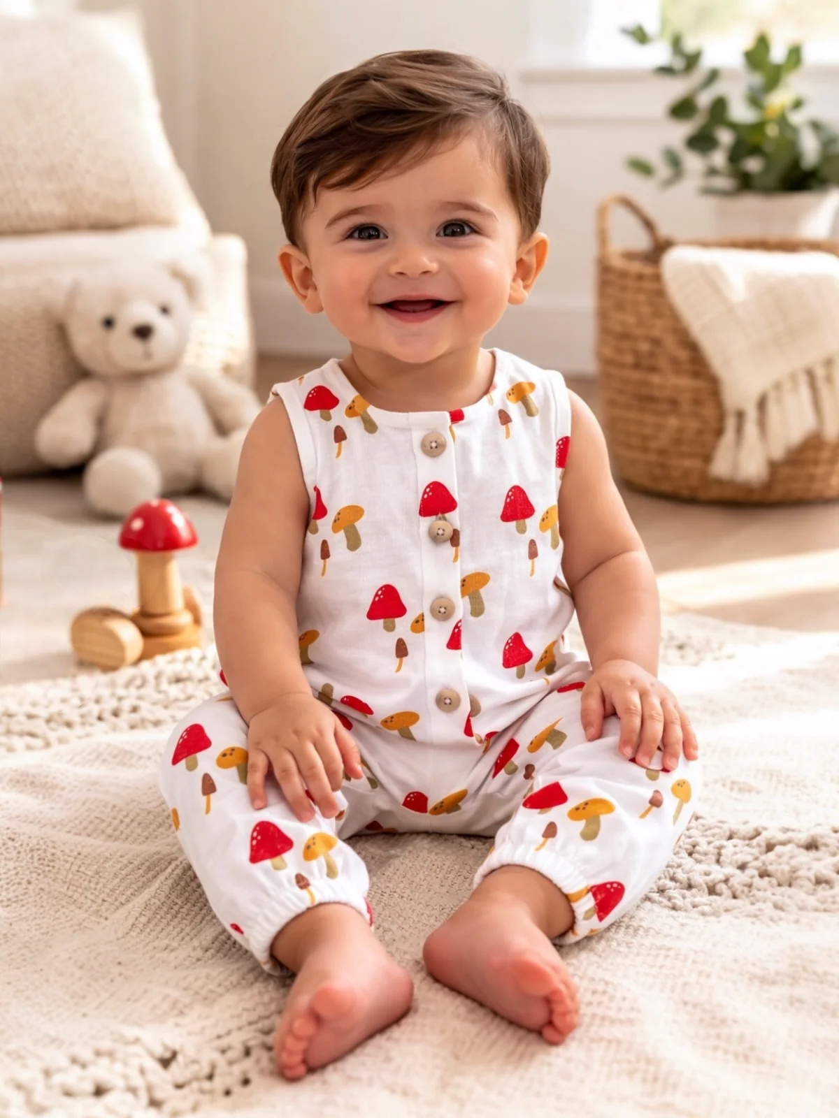 Mushroom / Organic Bay Jumpsuit