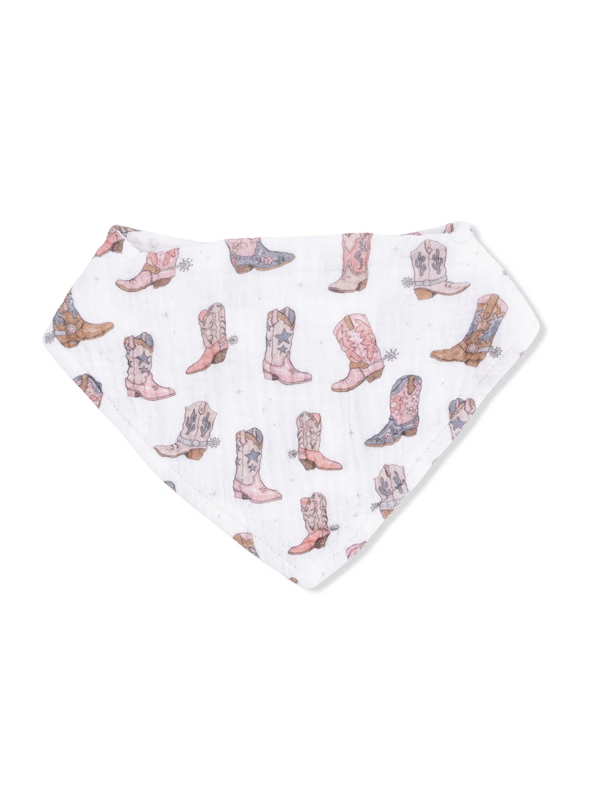 Muslin Bandana Bib, Cowgirl Boots