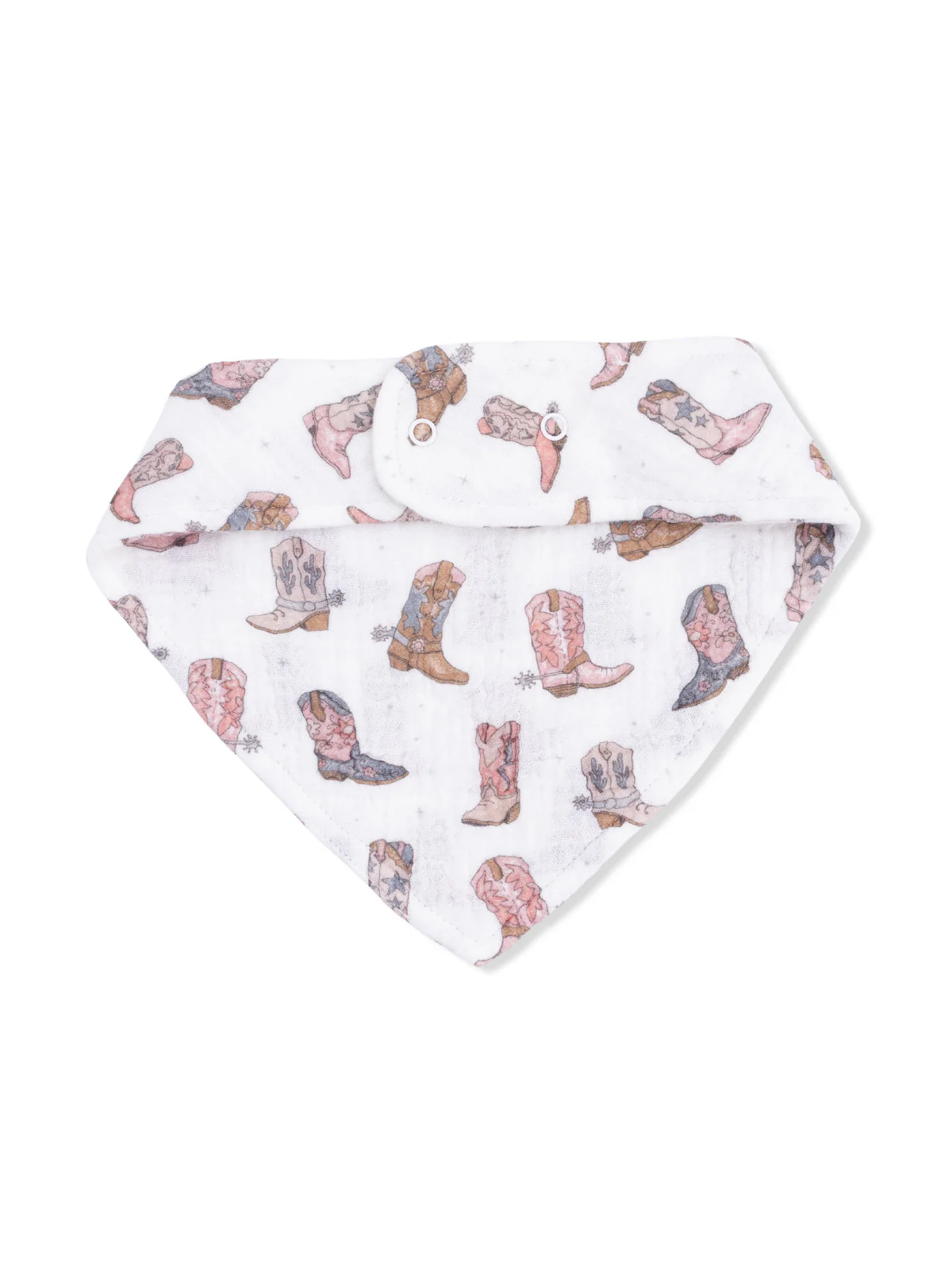Muslin Bandana Bib, Cowgirl Boots - Image 2
